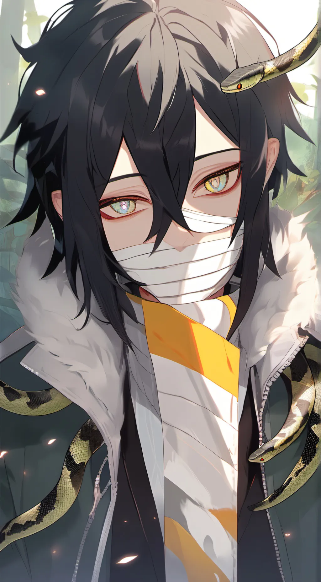 ai character: Obanai iguro background