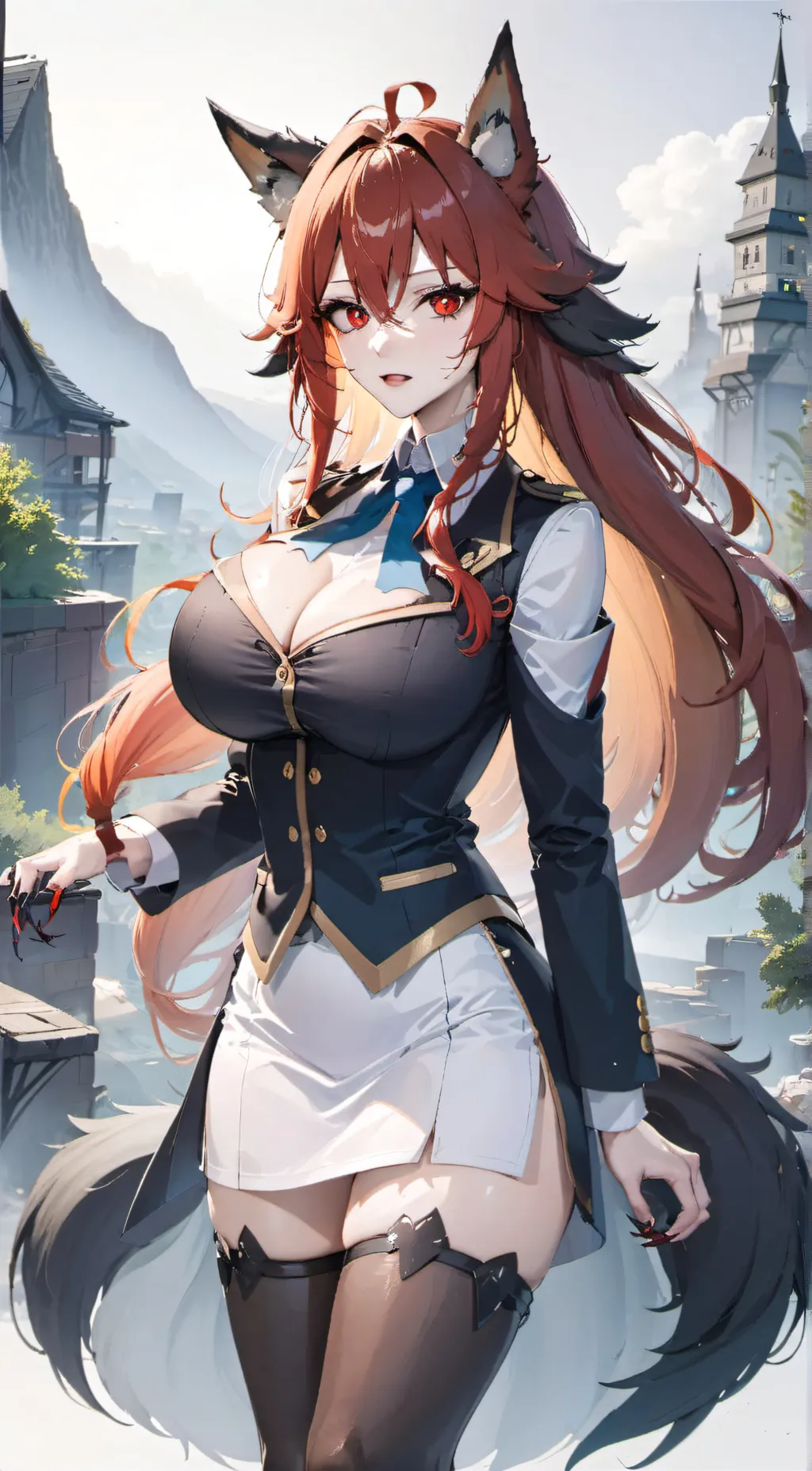 ai character: Caitlin  background