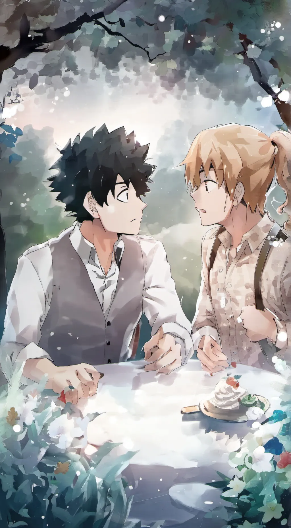 ai character: Bakudeku background