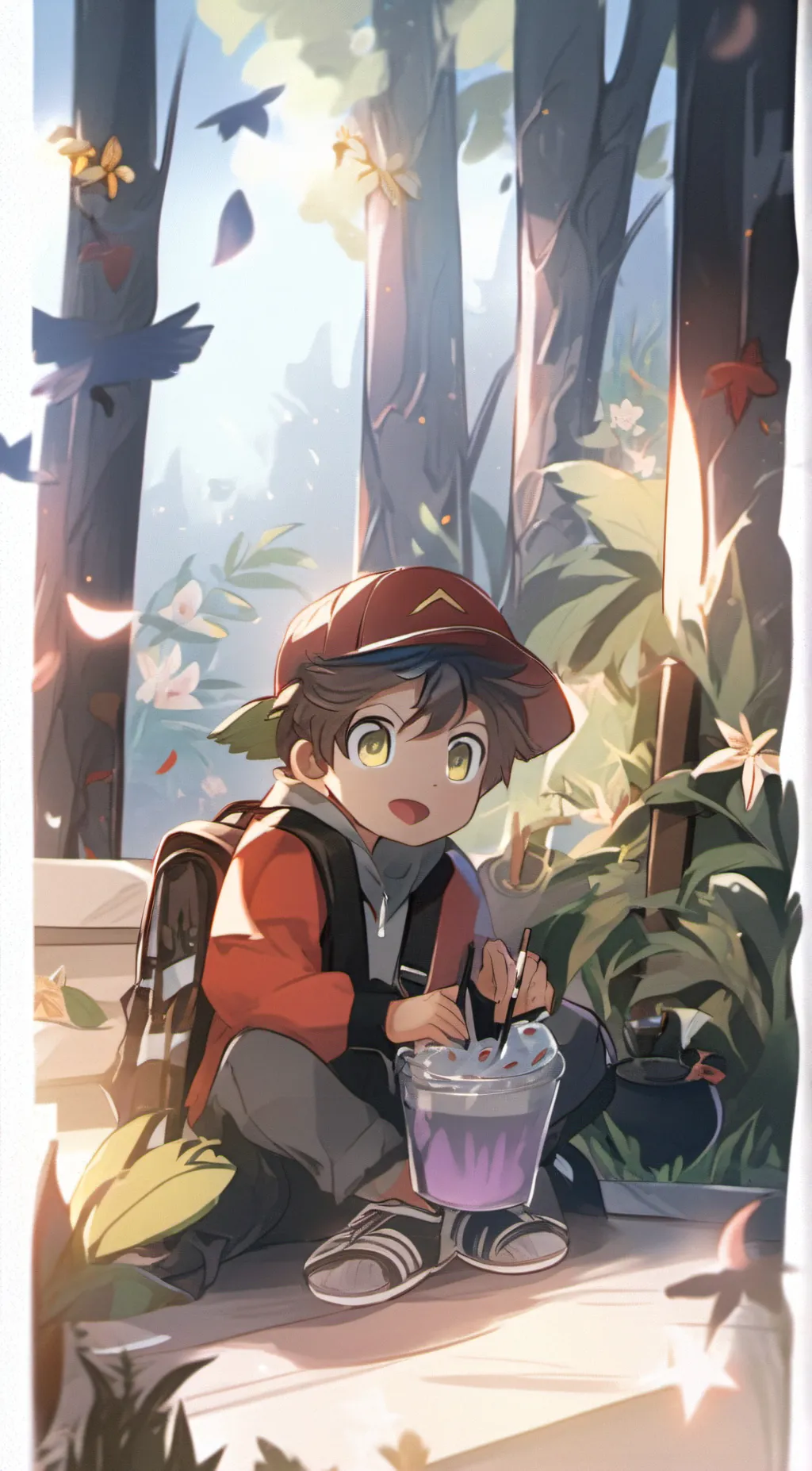 ai character: Shady and Friends background