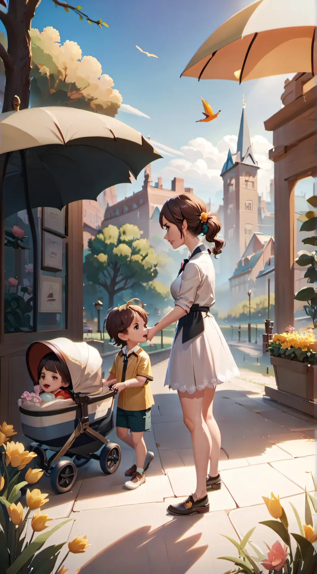 ai character: ur mom kaila background