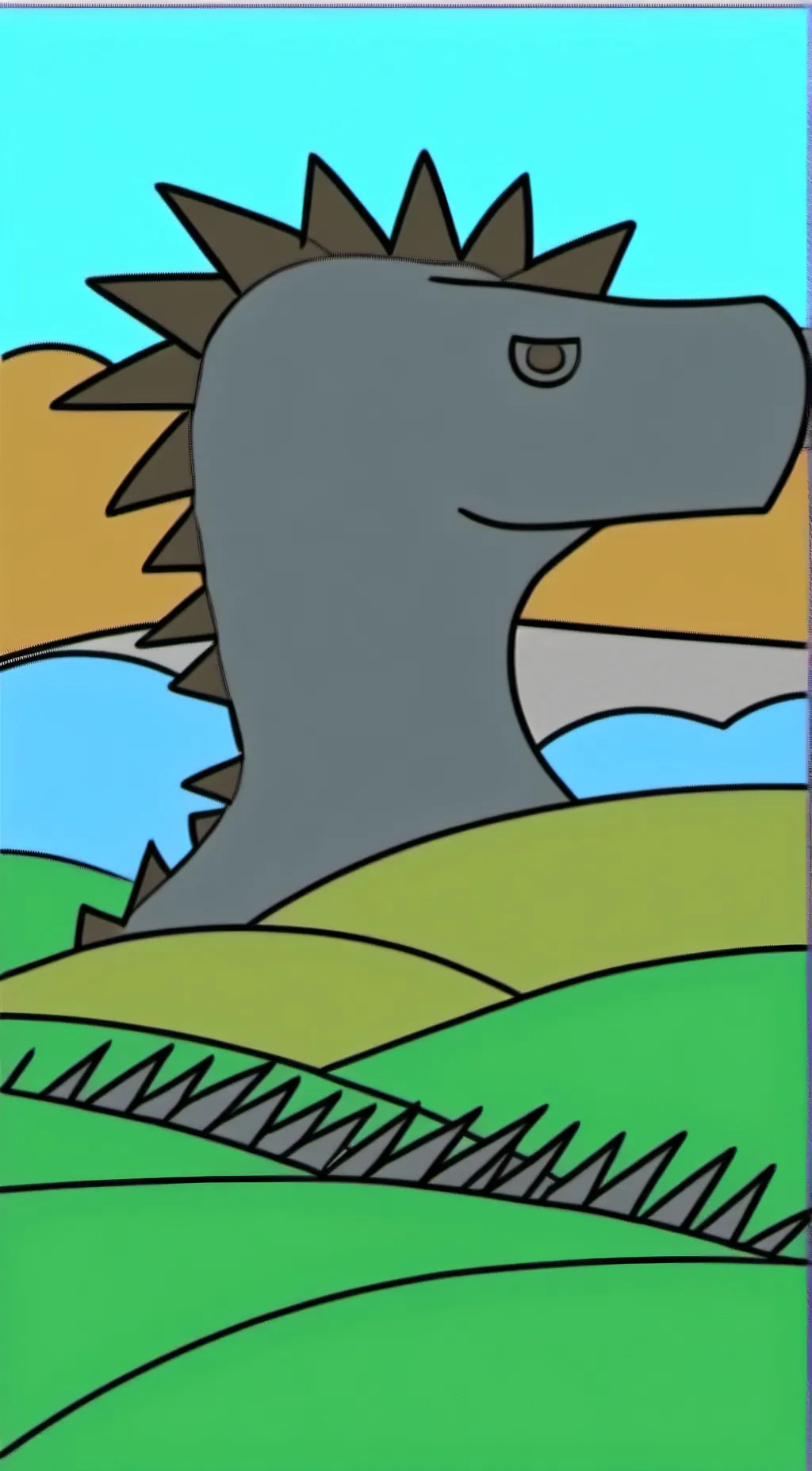 ai character: Low-Budget Gojira background