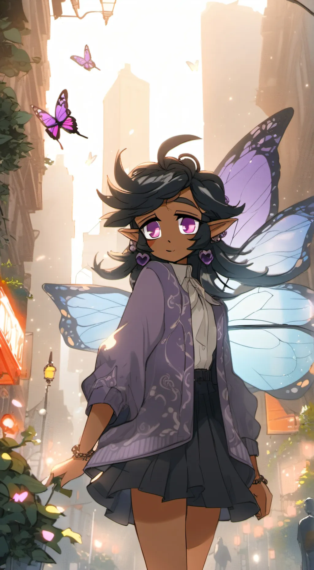 ai character: A$H3L¥ background