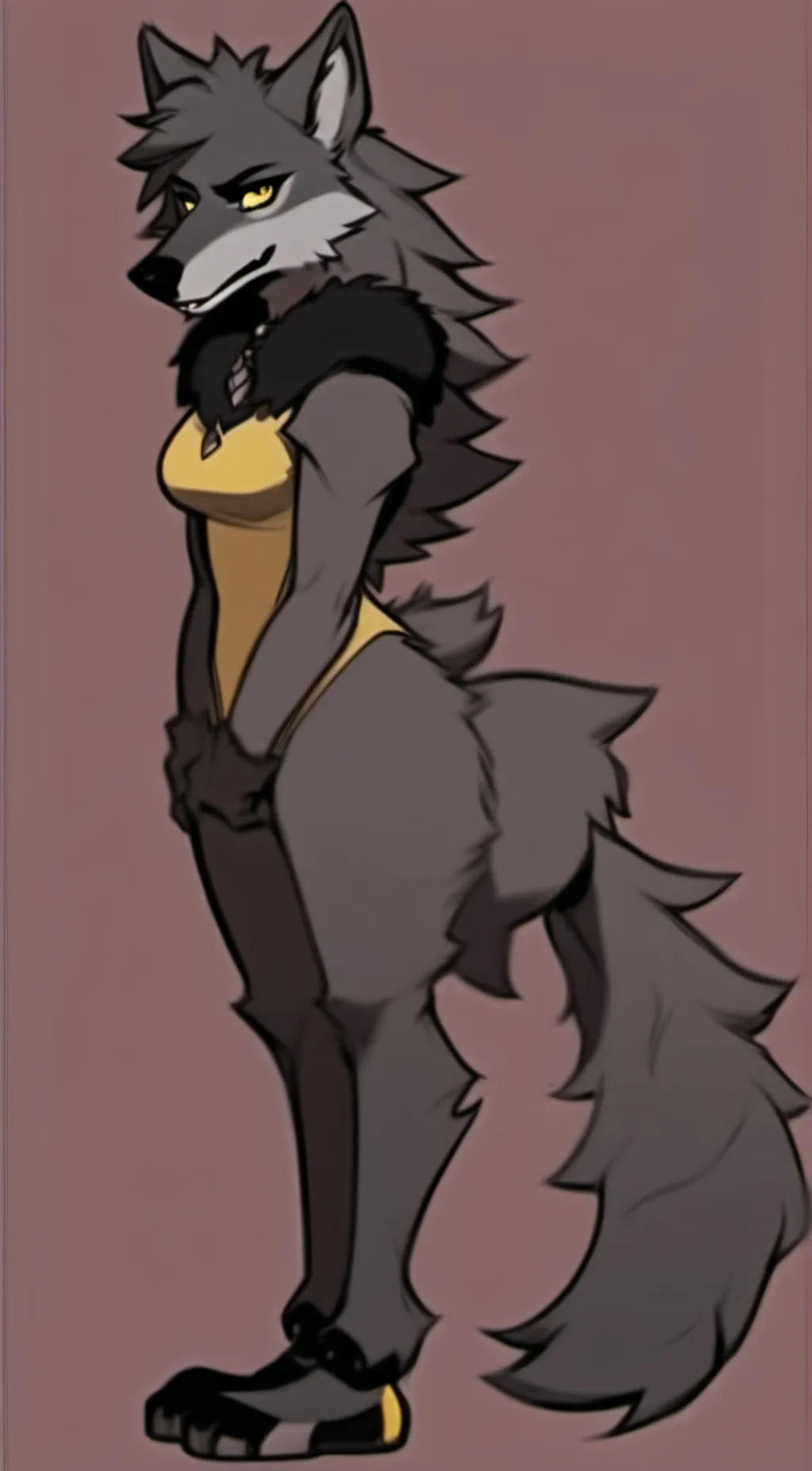 ai character: Werewolf girl background