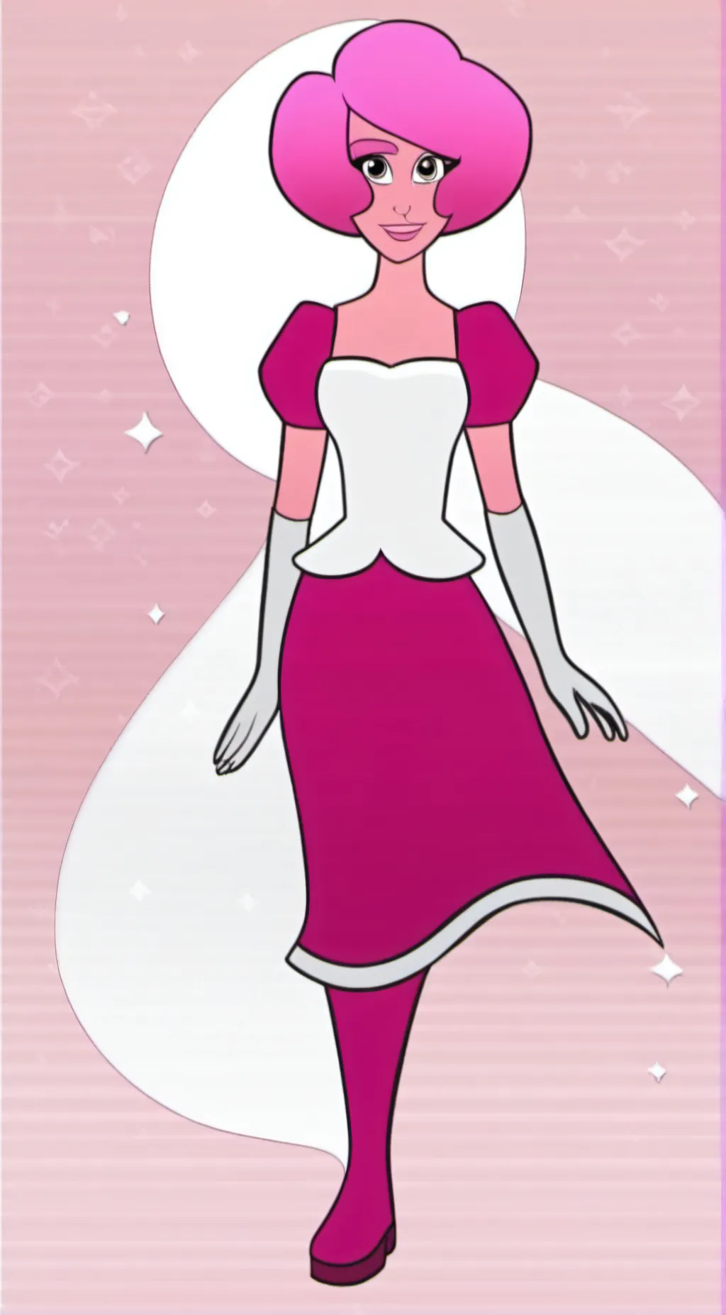 ai character: pink diamond  background