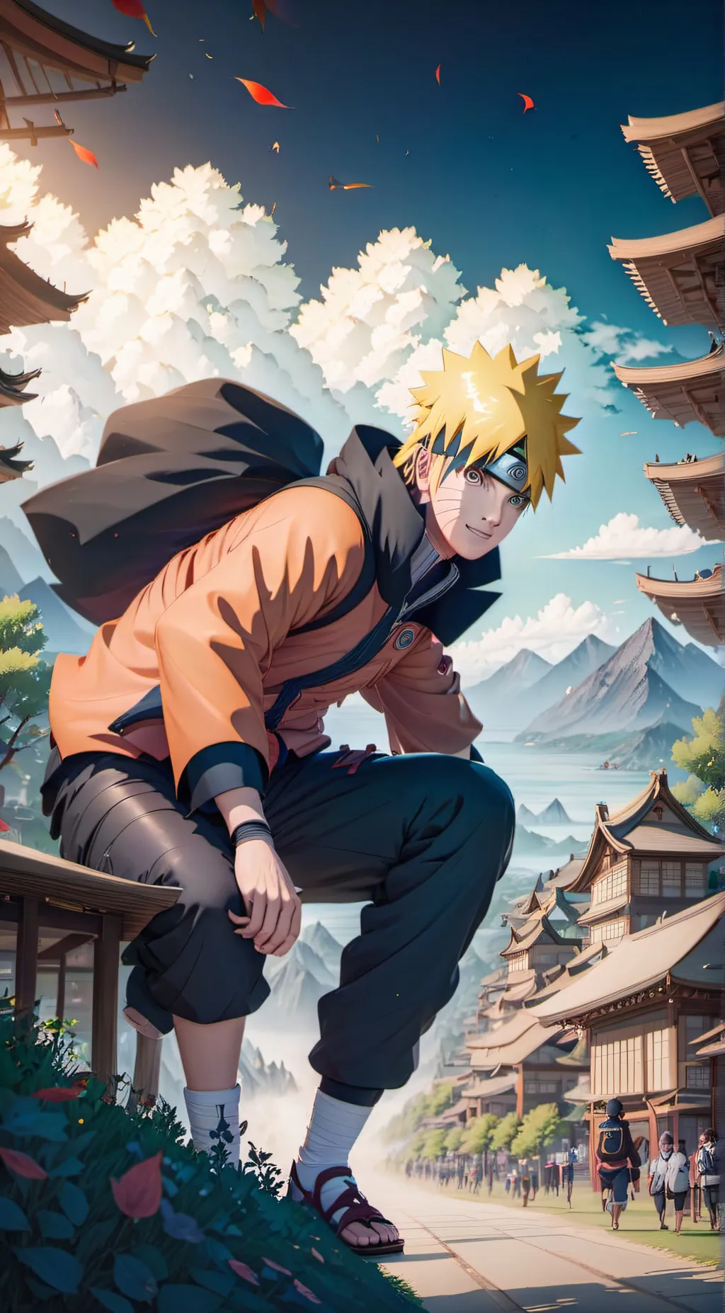 ai character: Naruto  background