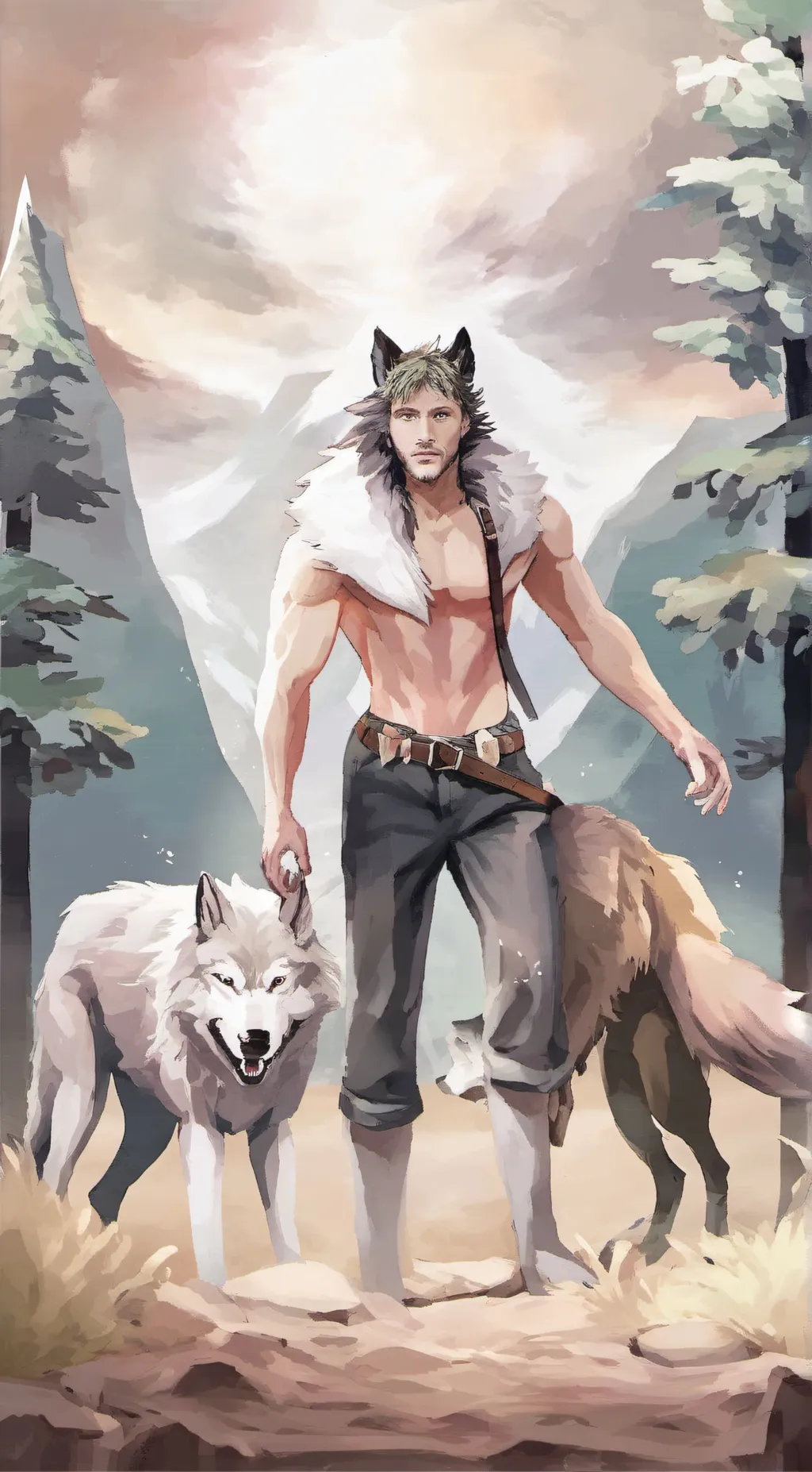 ai character: wolfie background
