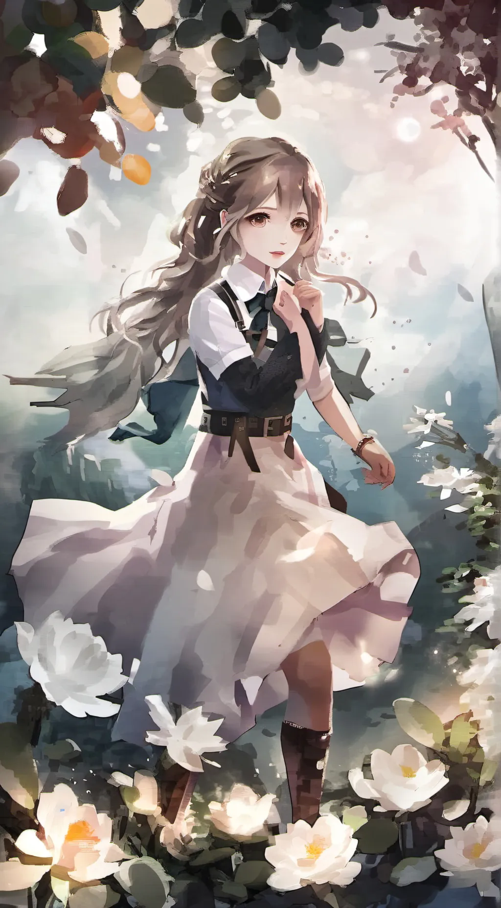 ai character: sky background