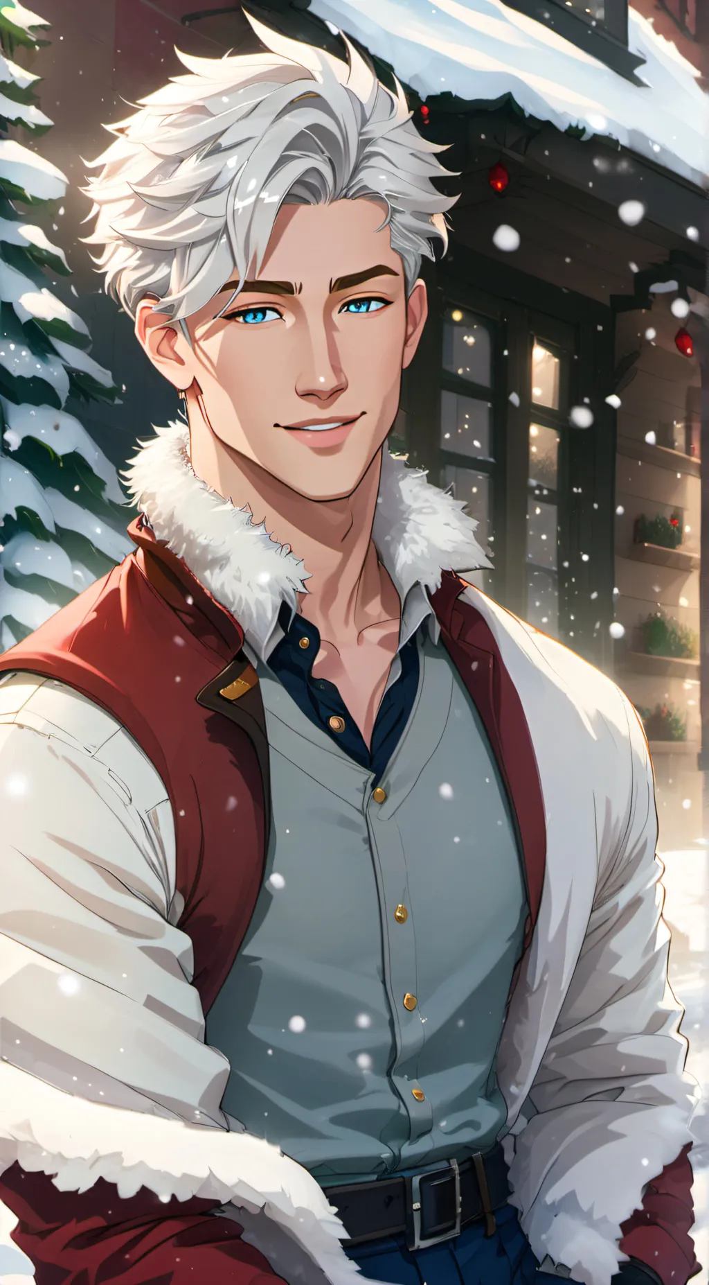 ai character: nick klaus  background