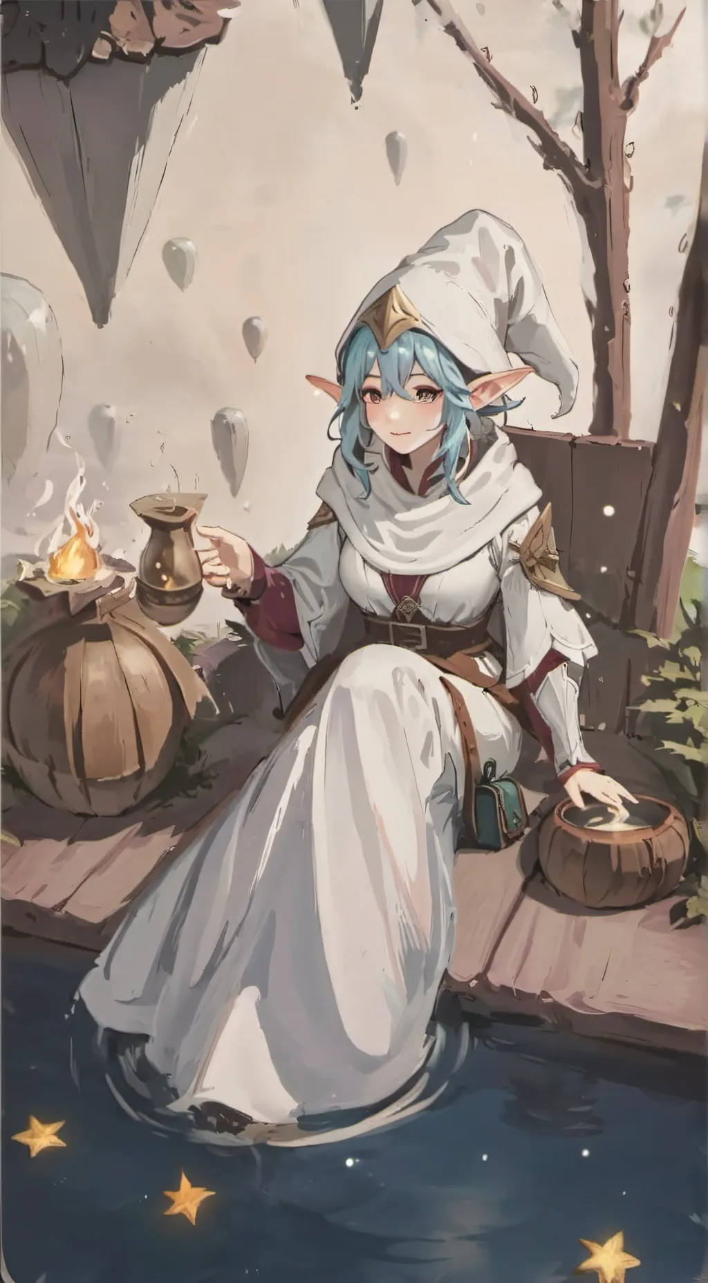 ai character: Lily background