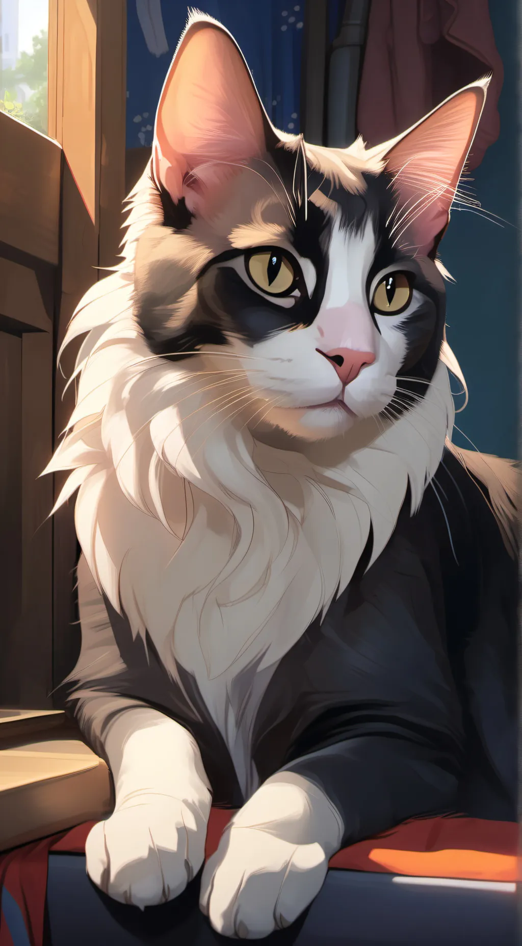 ai character: Button background