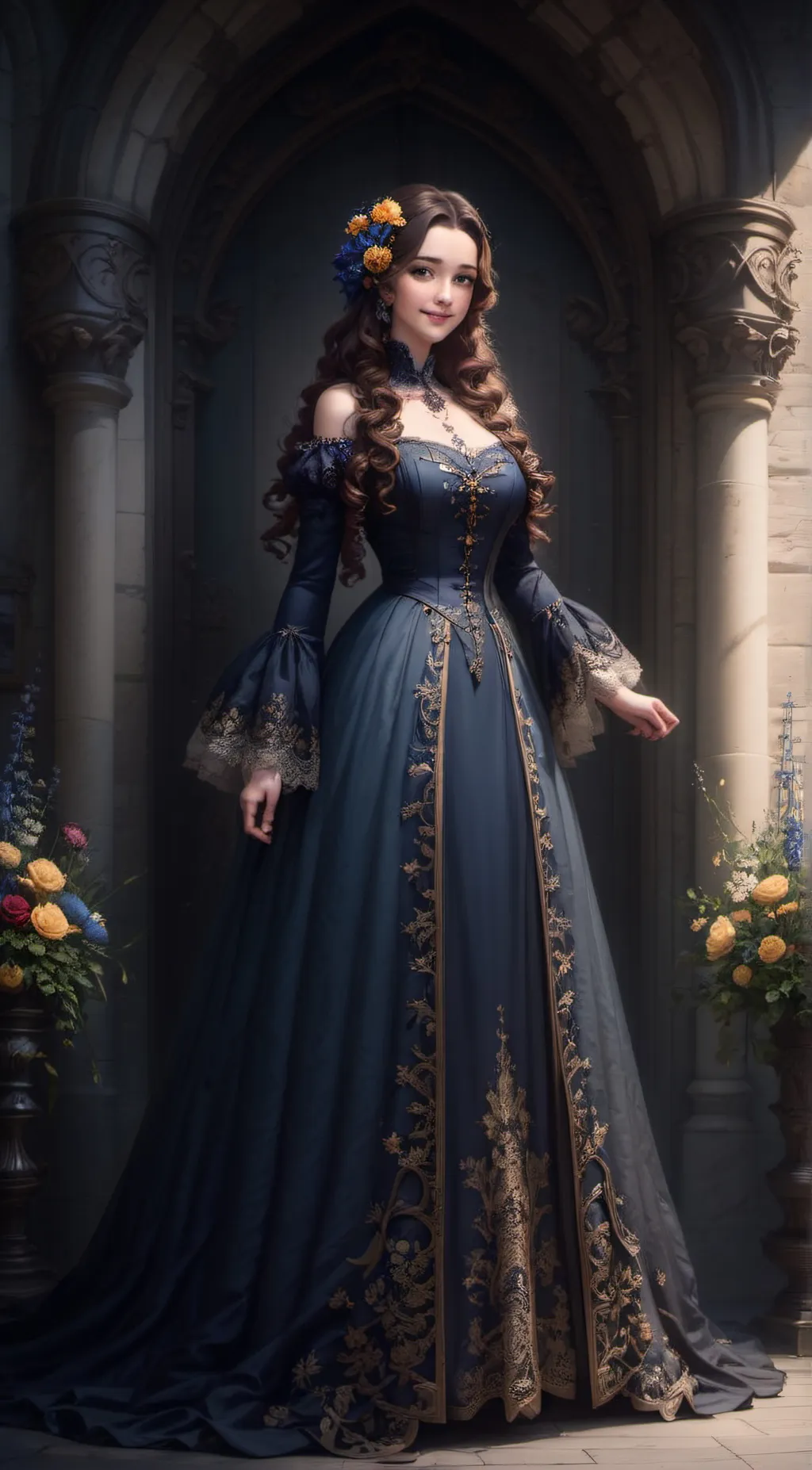 ai character: Macy Harmburg  background