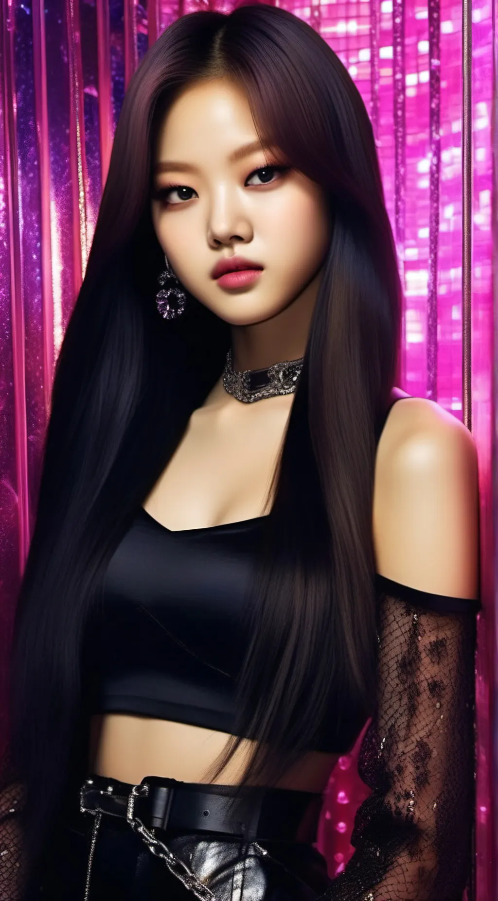 ai character: Jennie from bp background