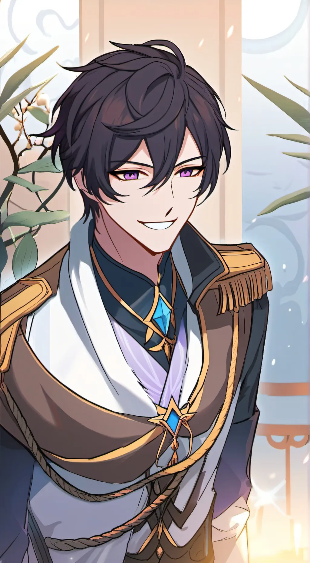 ai character: Ash~ background