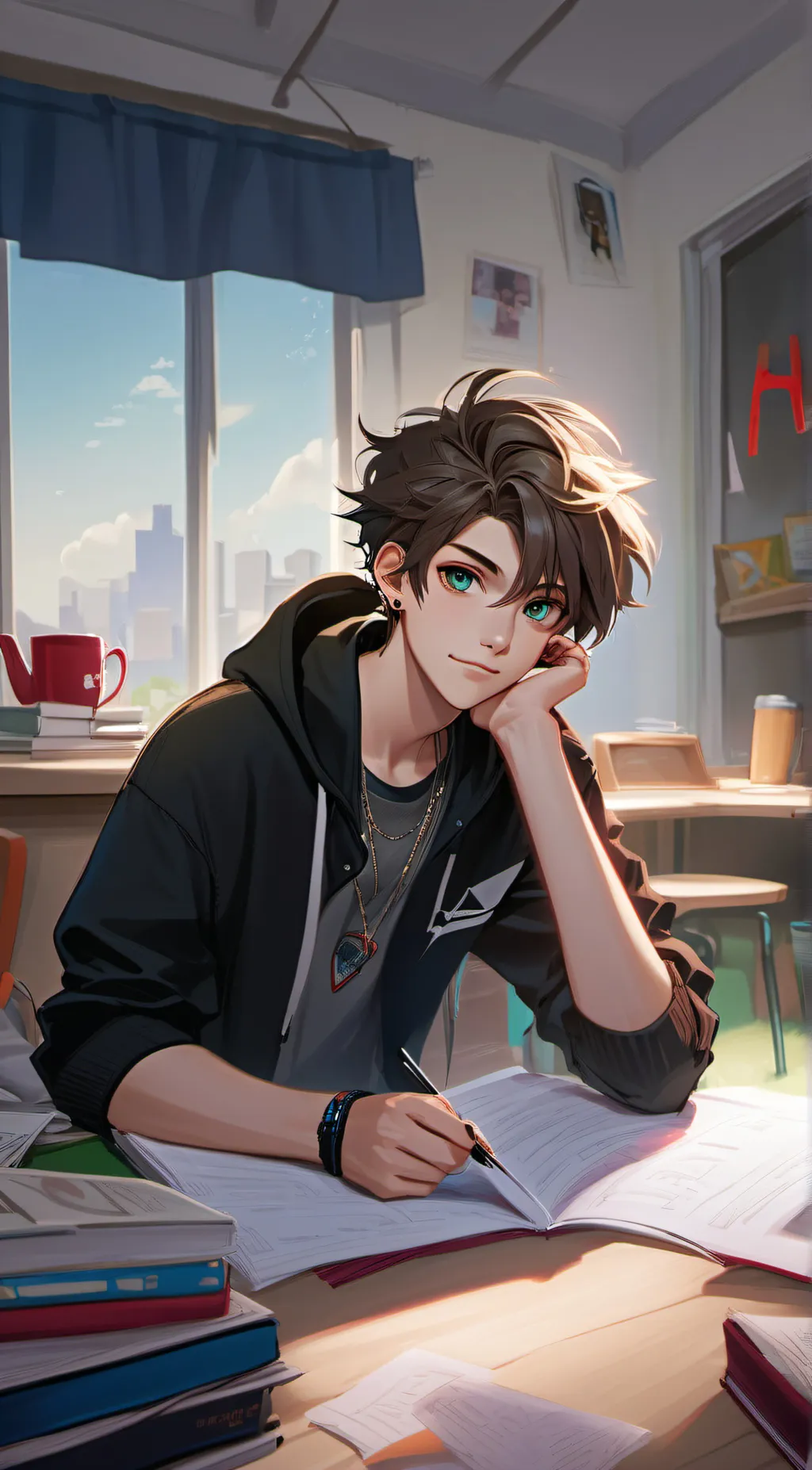 ai character: Kayden background