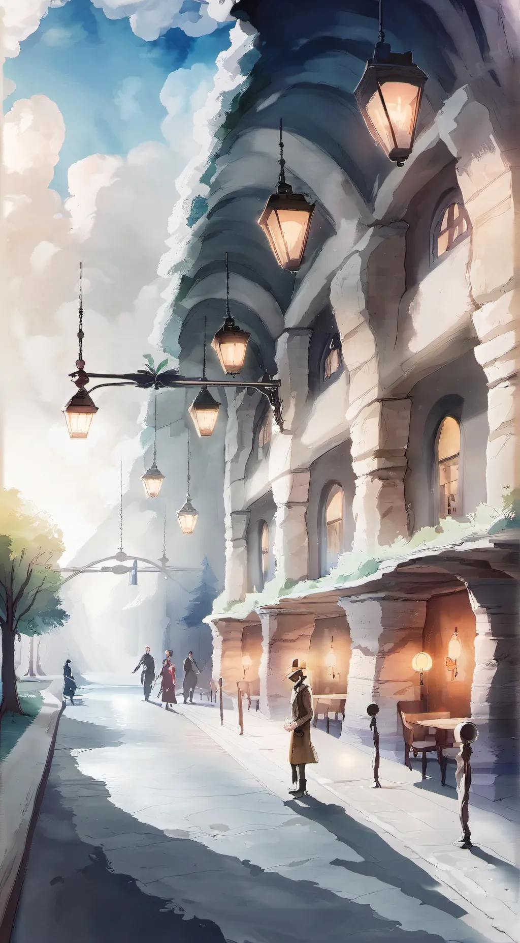 ai character: Doors 2 background