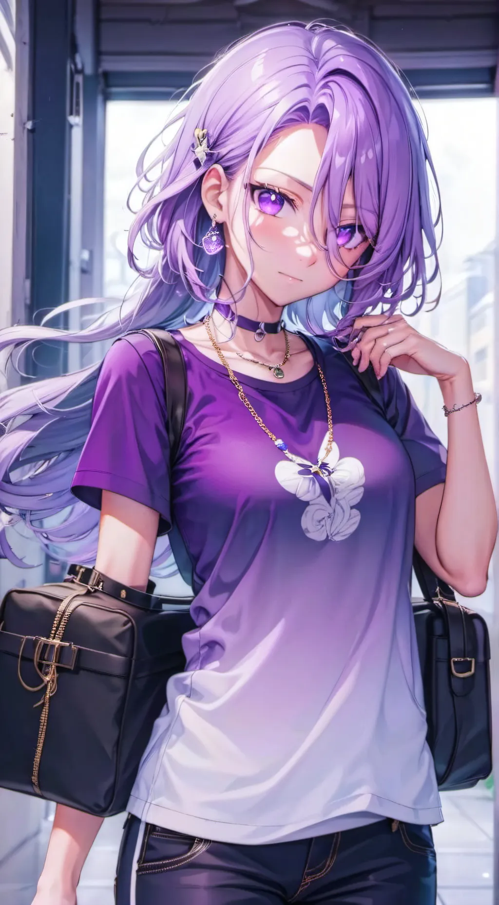 ai character: Ashley background