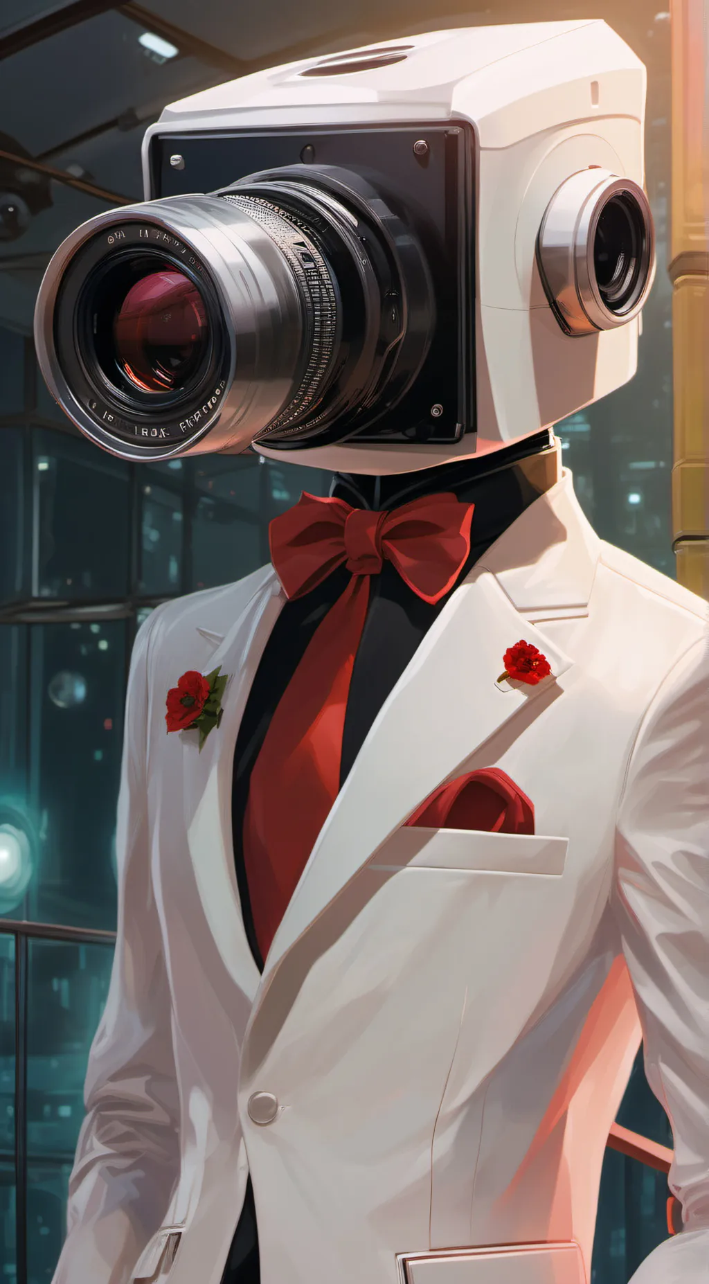 ai character: Elite Cameraman background