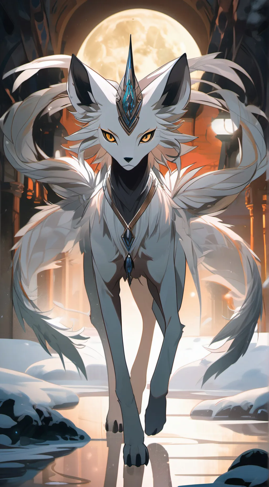 ai character: Luna background