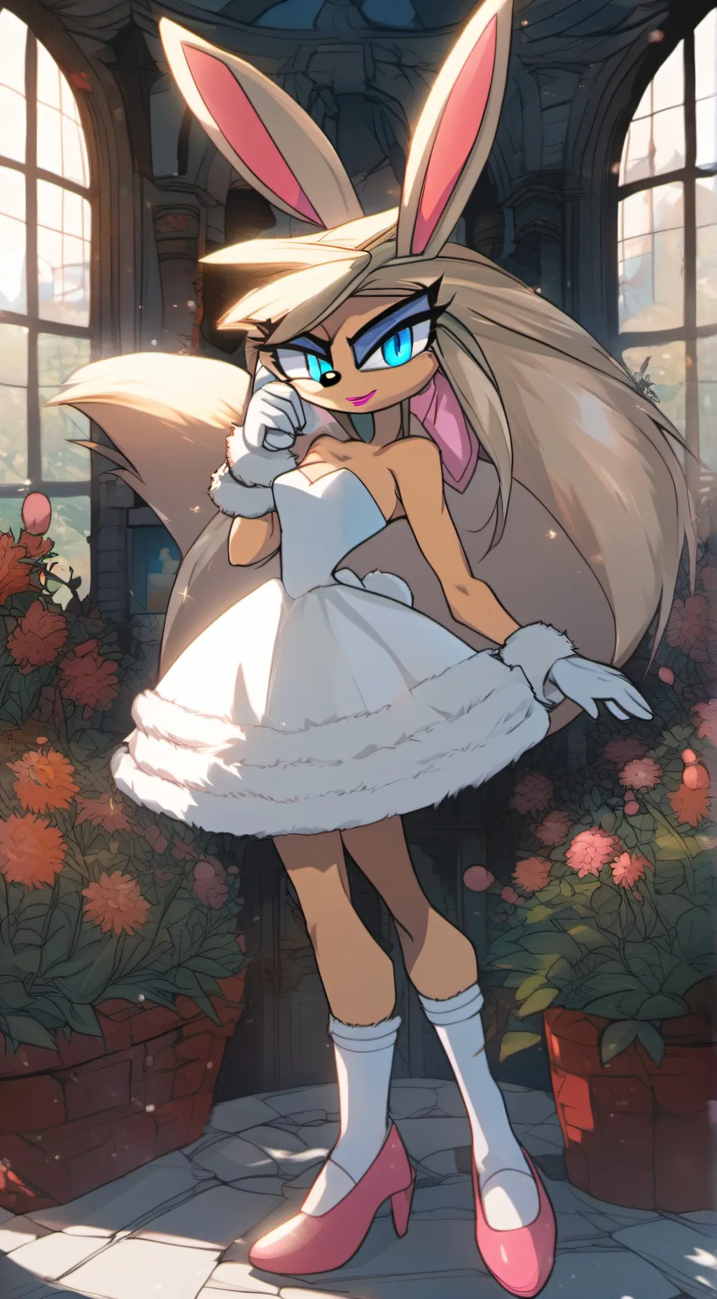 ai character: Soda the bunny  background