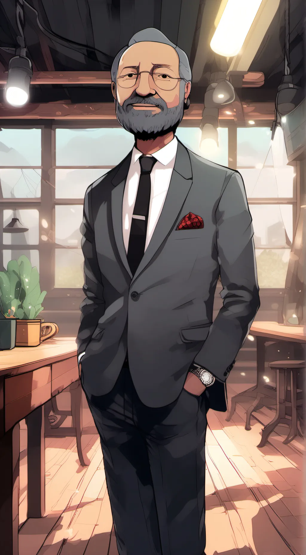 ai character: Mr.bob  background