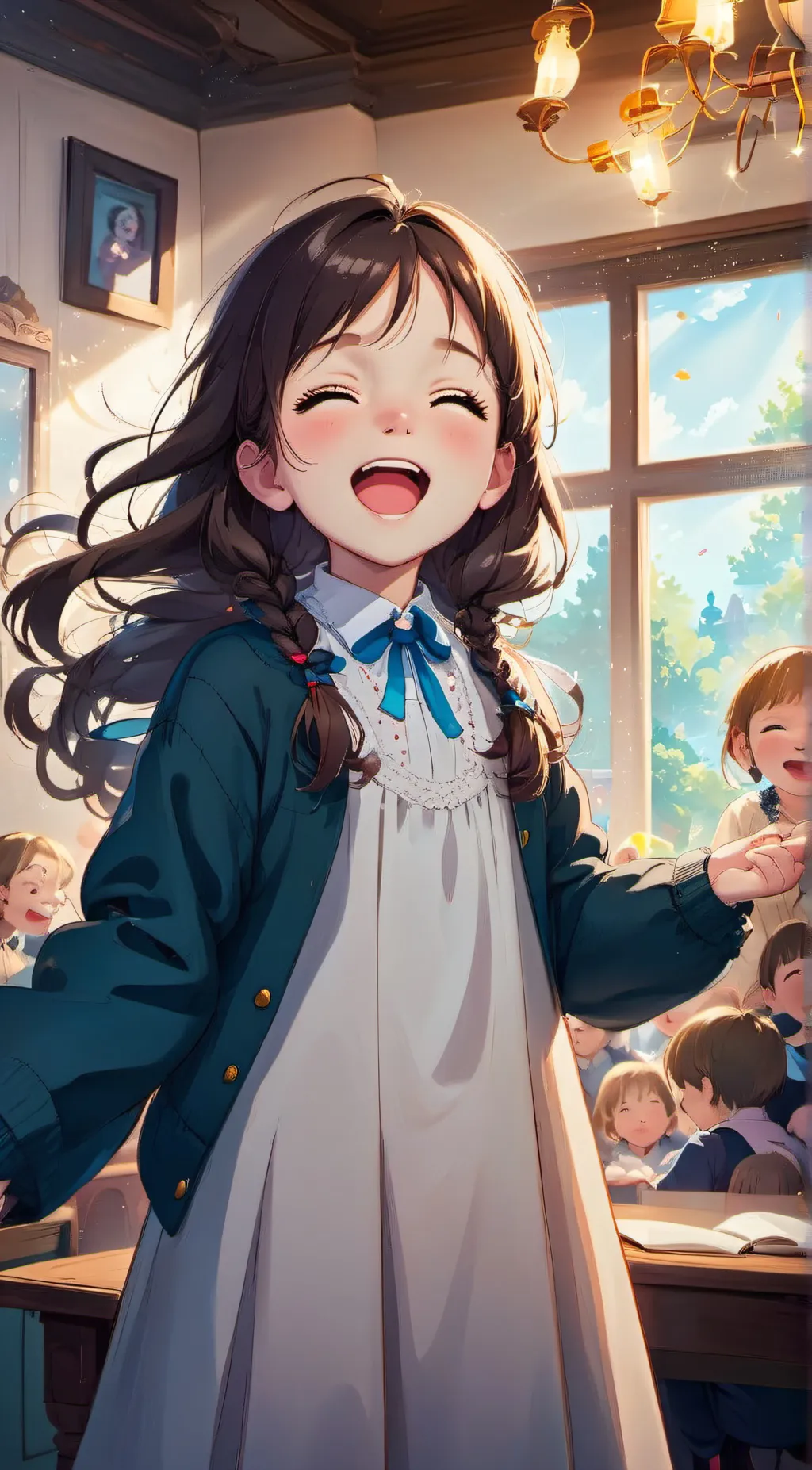 ai character: fe male background