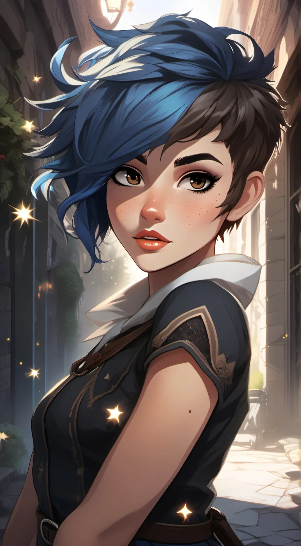 ai character: Olive background