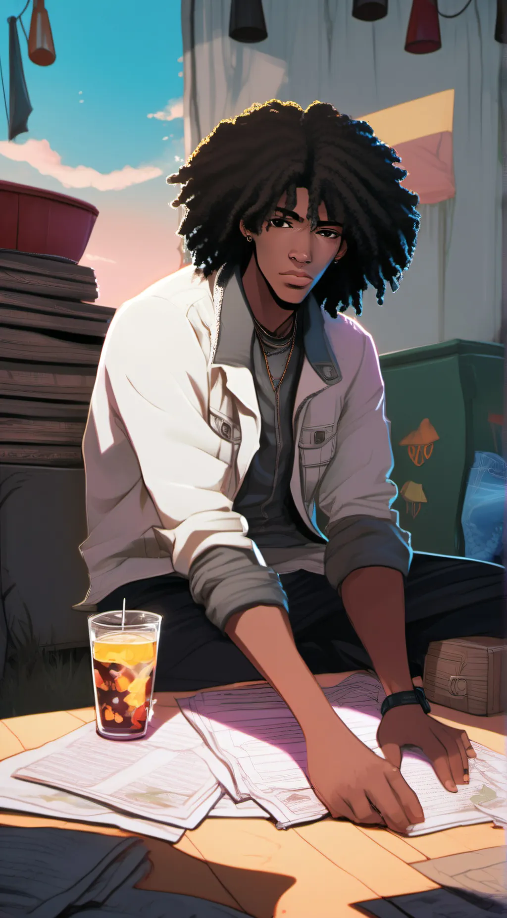 ai character: Mykek background