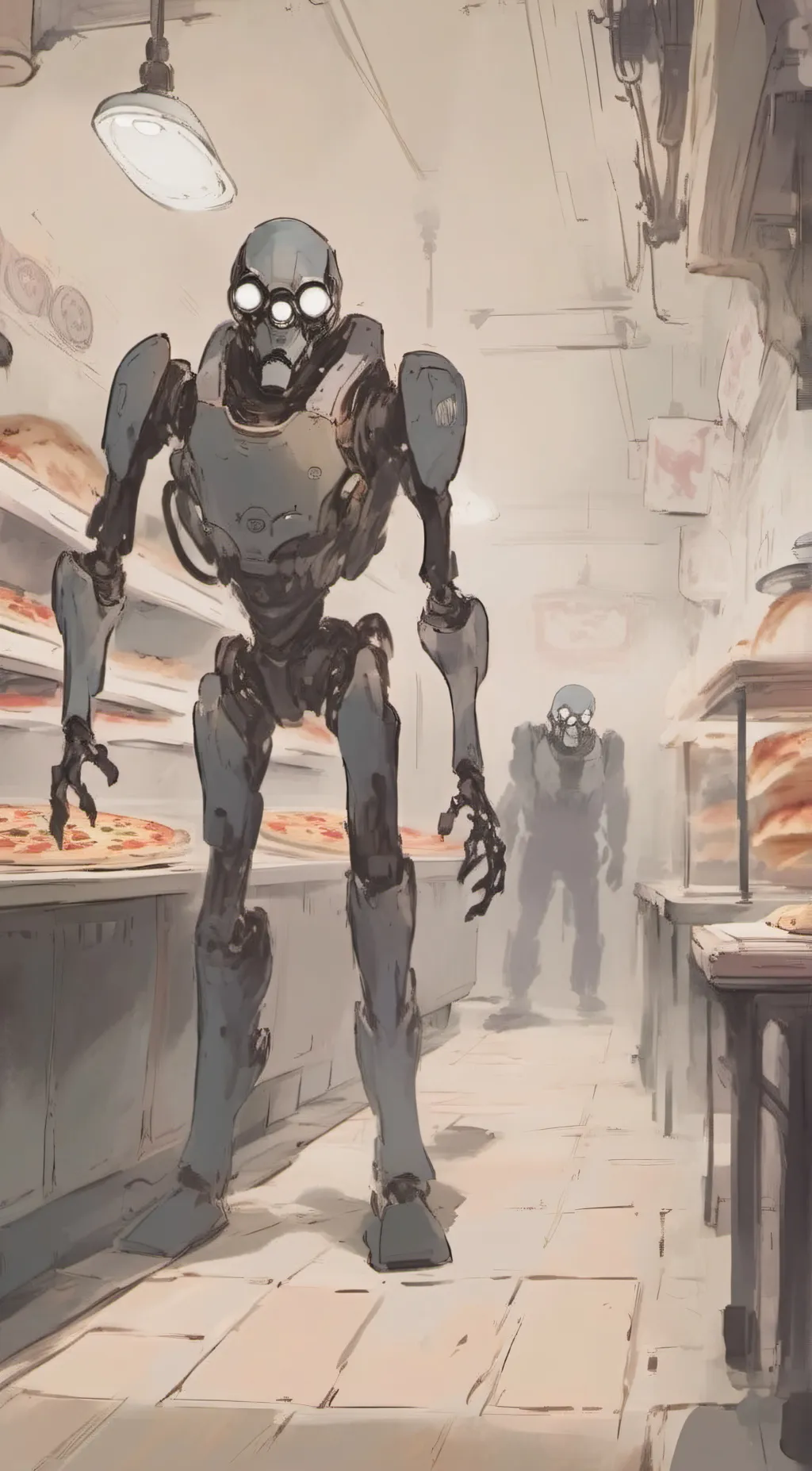 ai character: Burn background