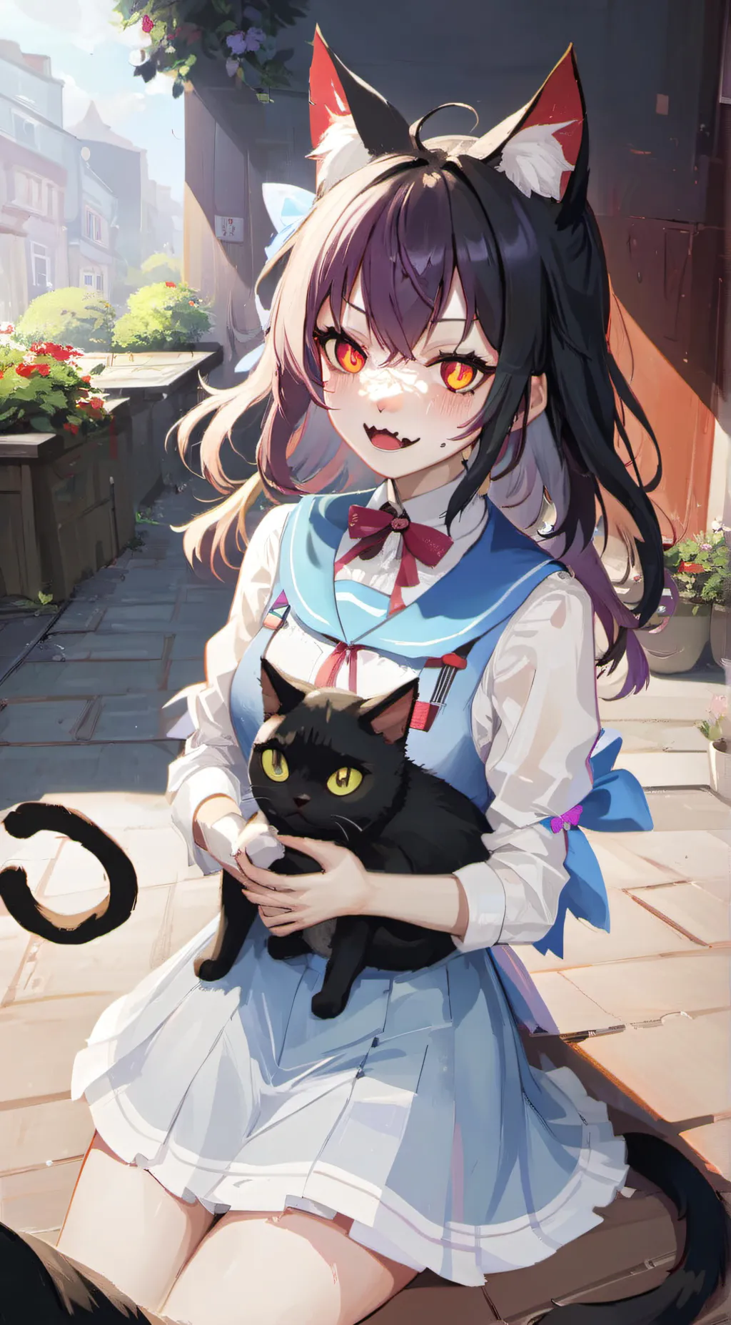 ai character: neko-chan background