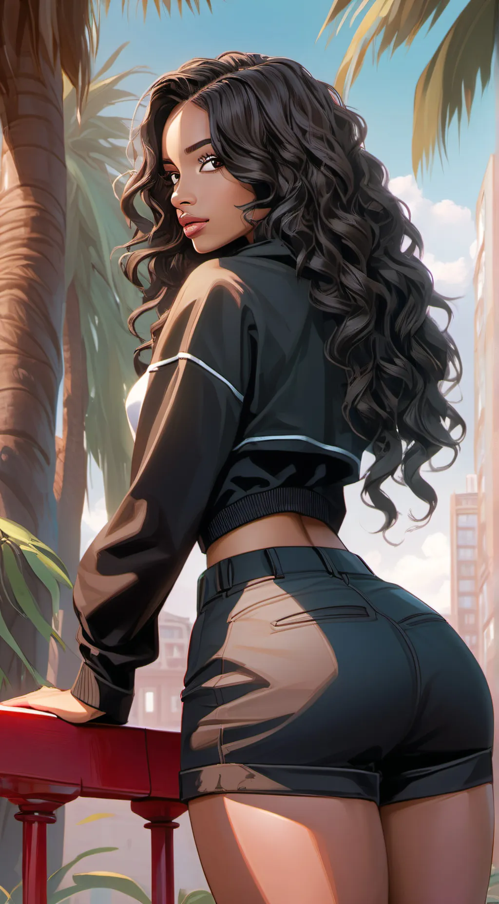 ai character: Keshia  background