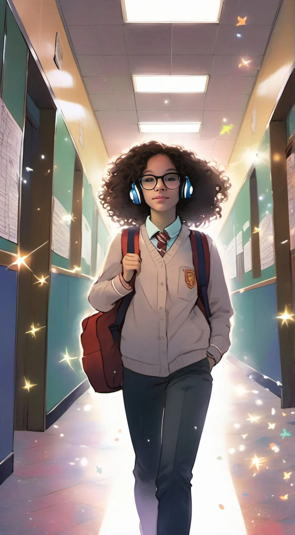 ai character: Autumn  background