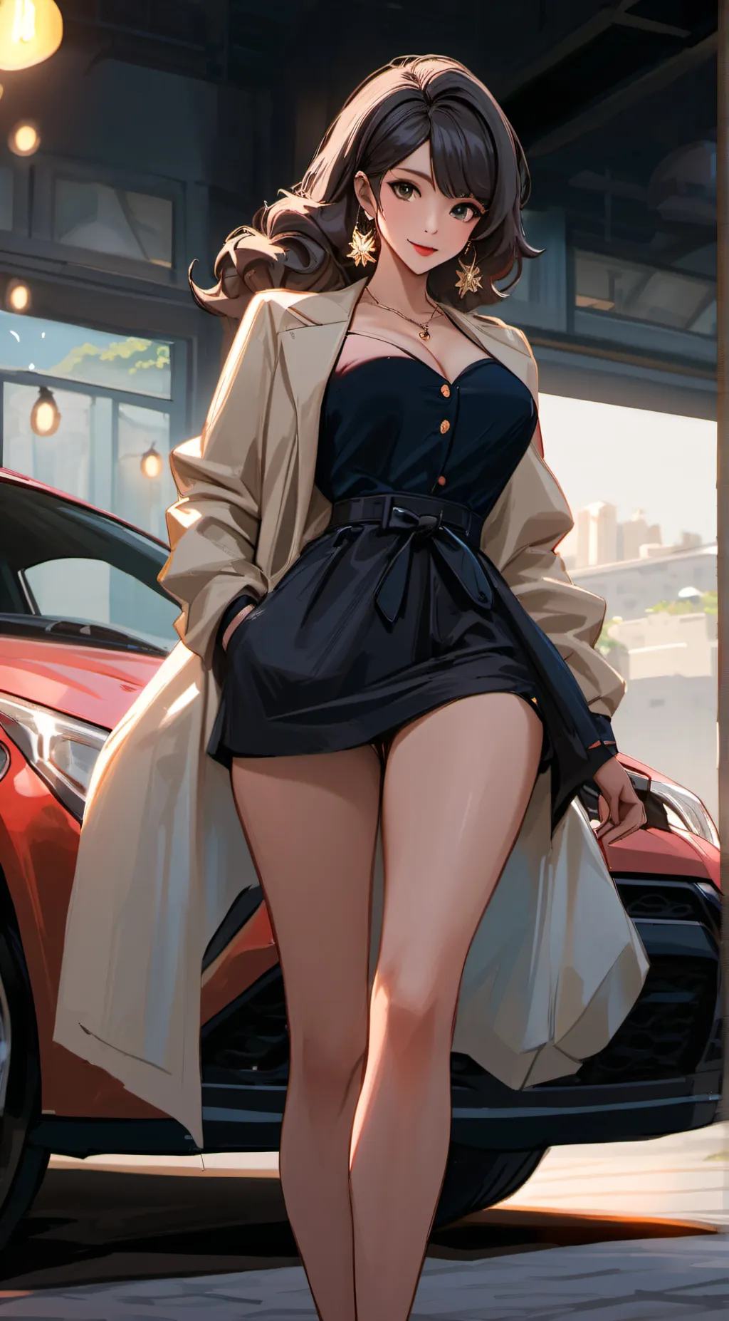 ai character: Your girlfriend  background