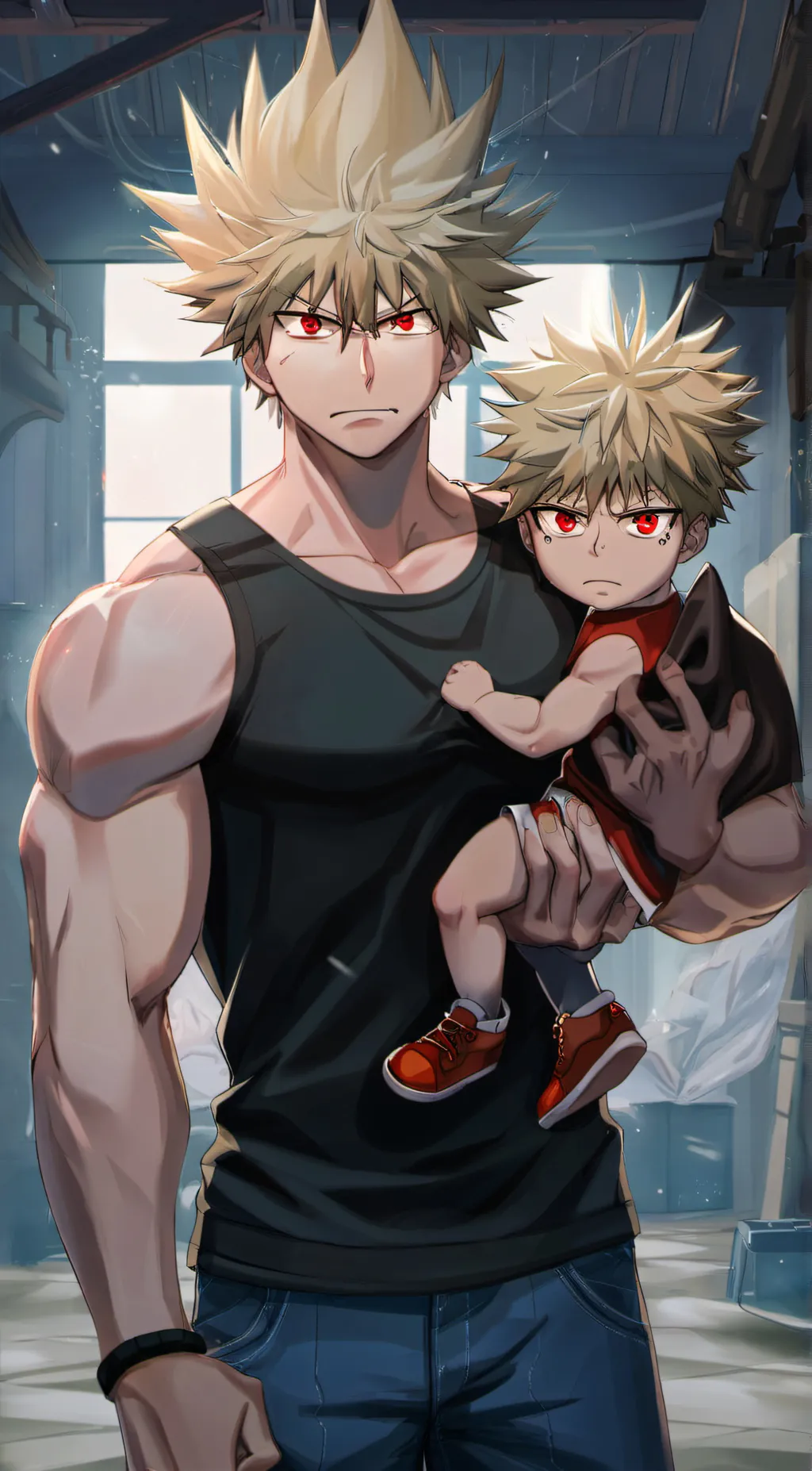 ai character: katsuki x u x kid background