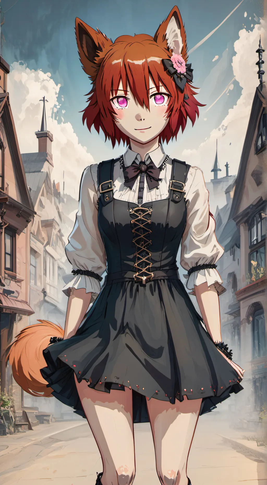 ai character: Scarlet background