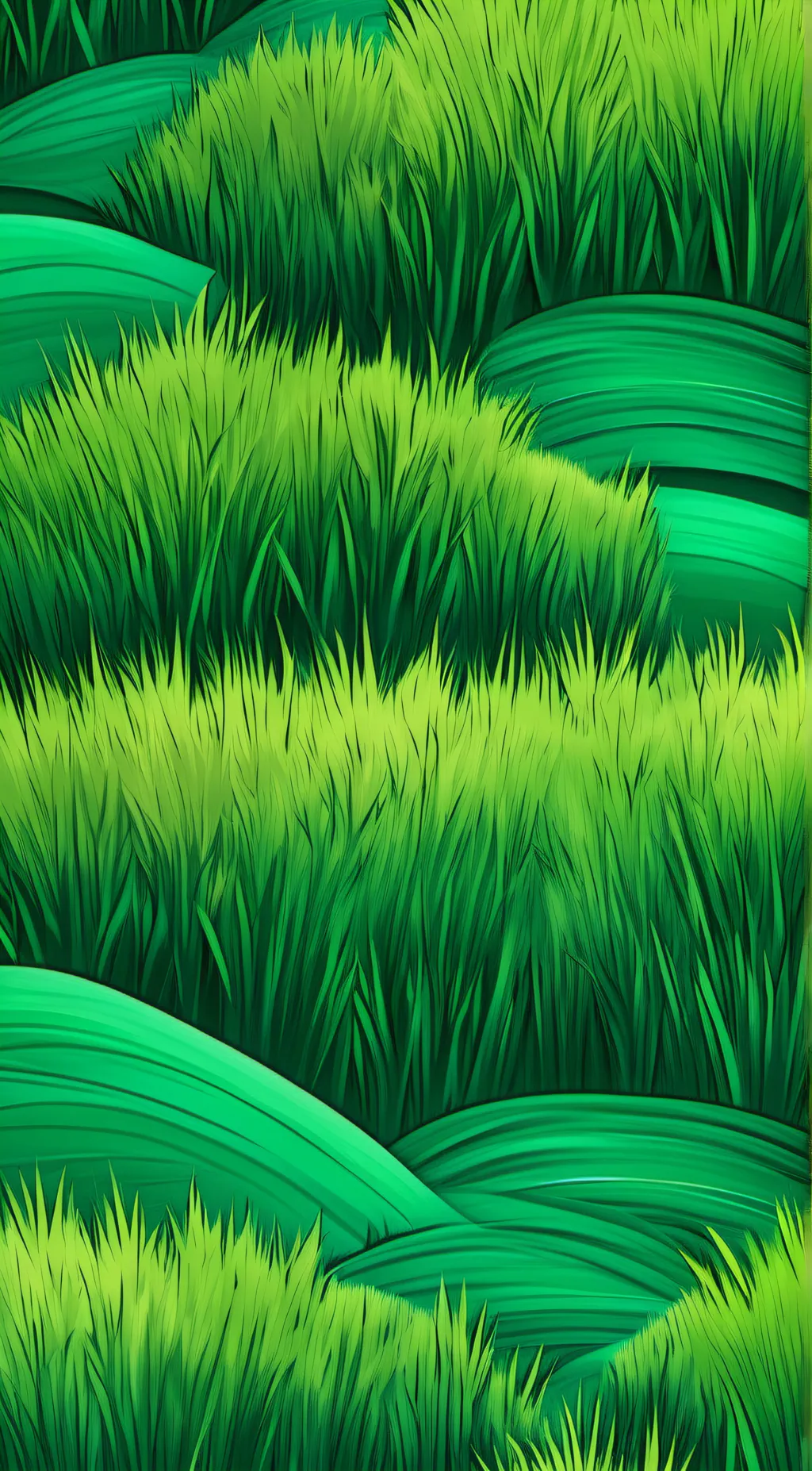 ai character: PLZ touch grass background