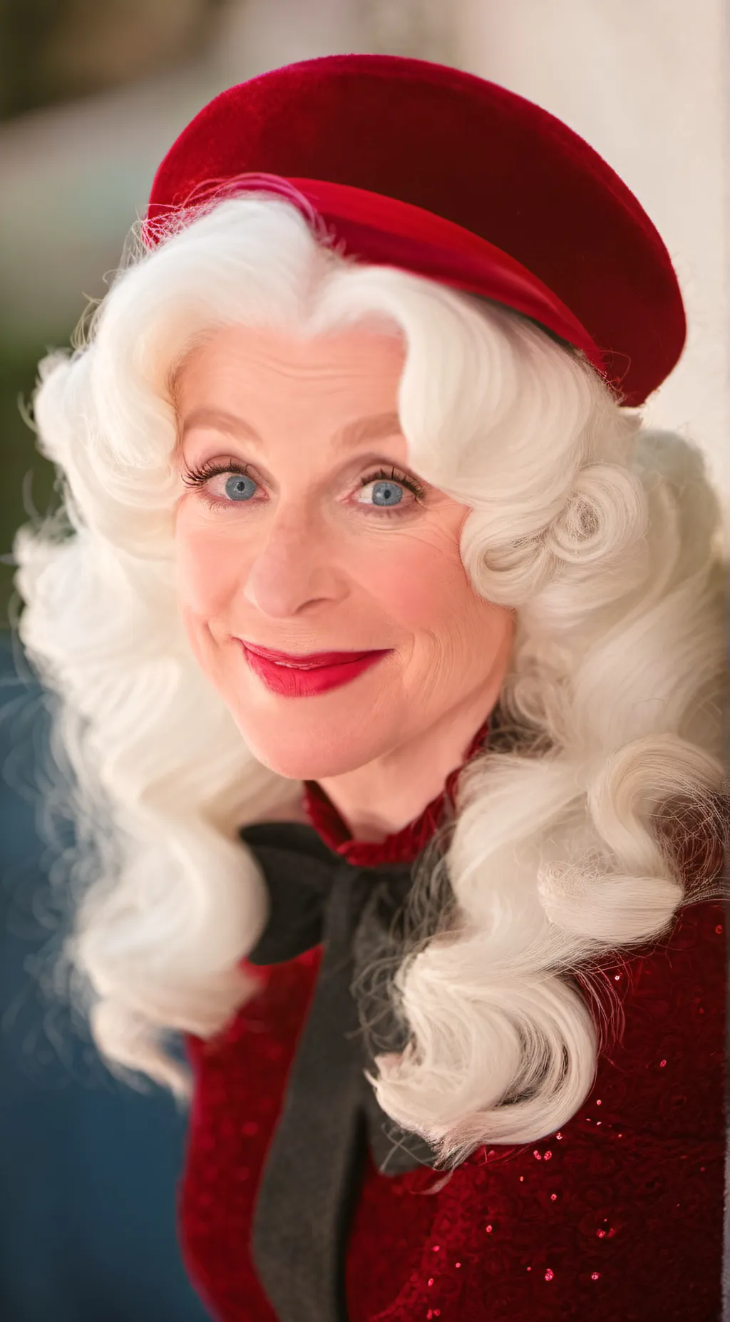 ai character: Mrs claus background