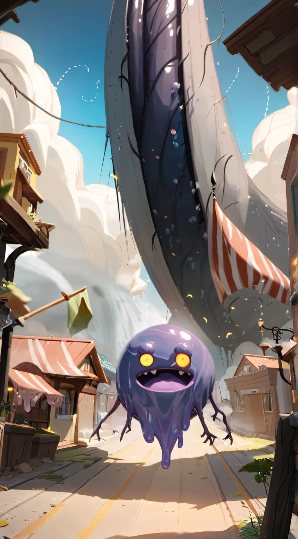 ai character: Darvish slime background