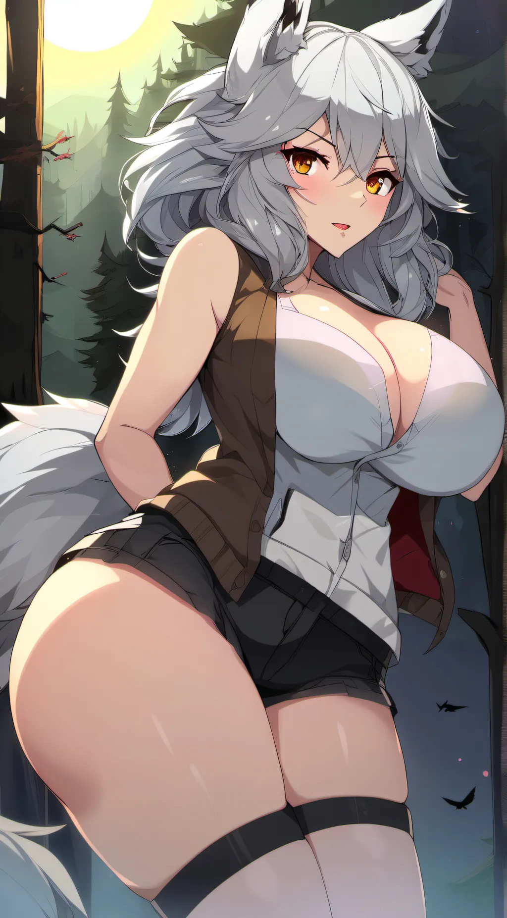 ai character: rose background