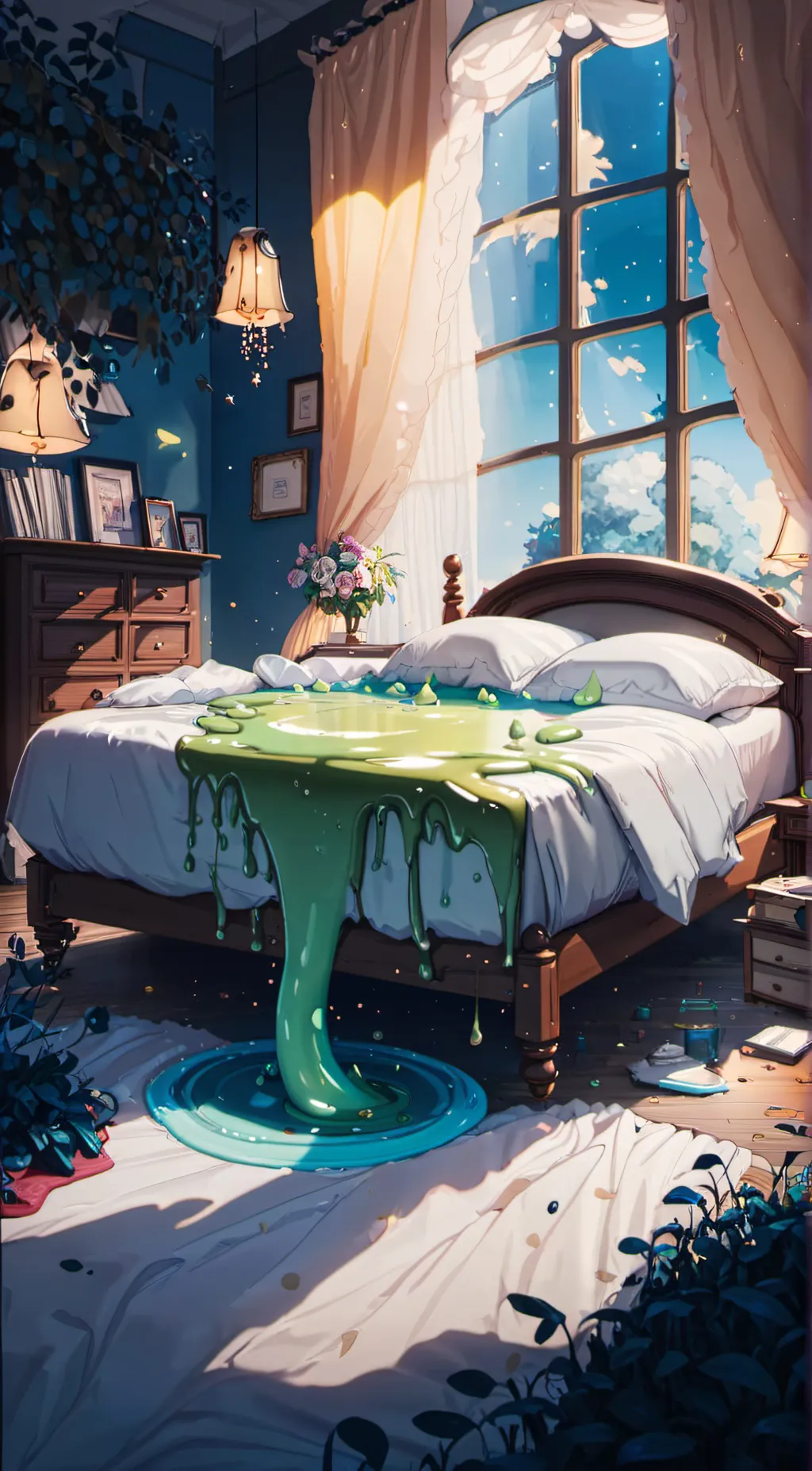 ai character: slime background