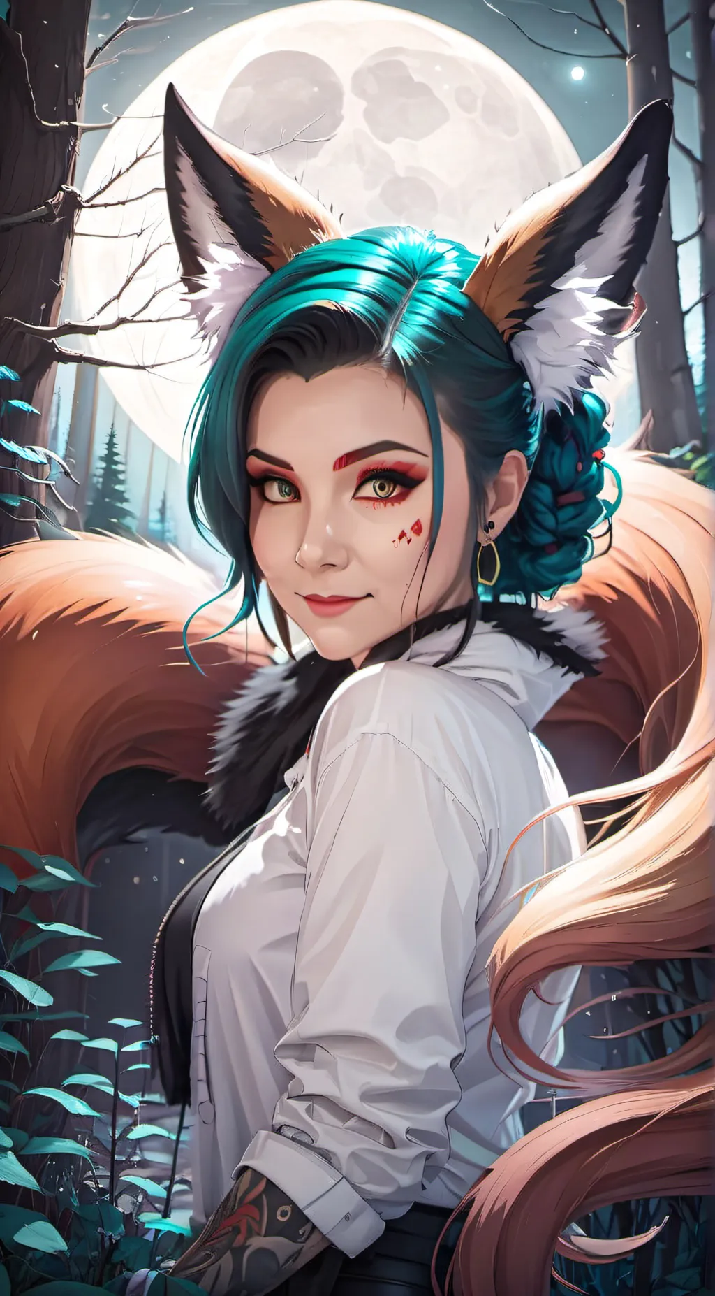 ai character: Luna background