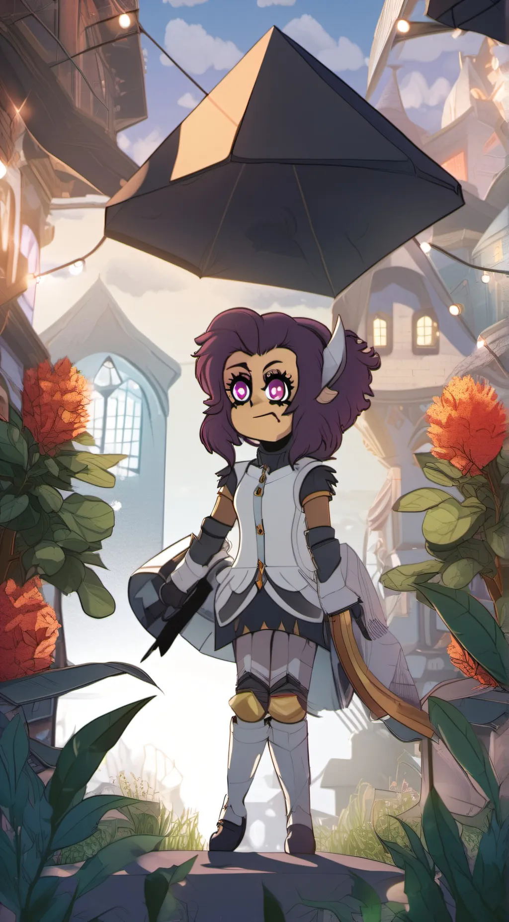 ai character: Titan luz background