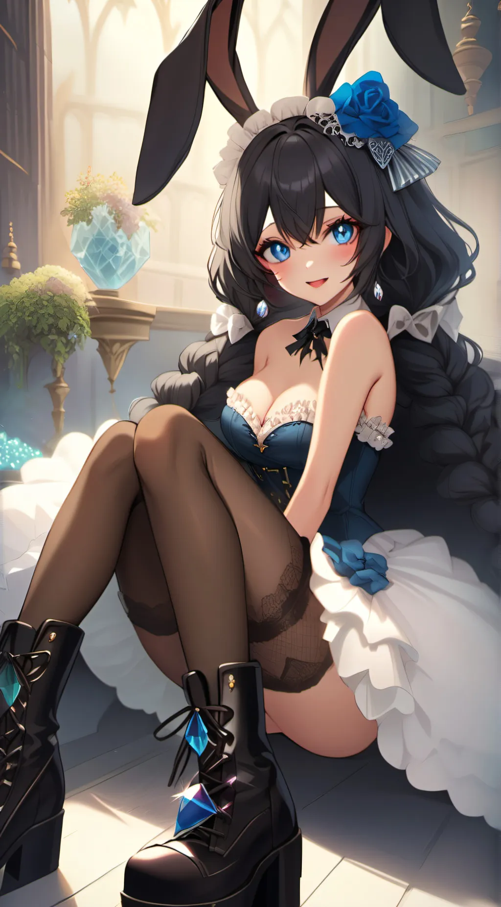 ai character: Bunny futa background