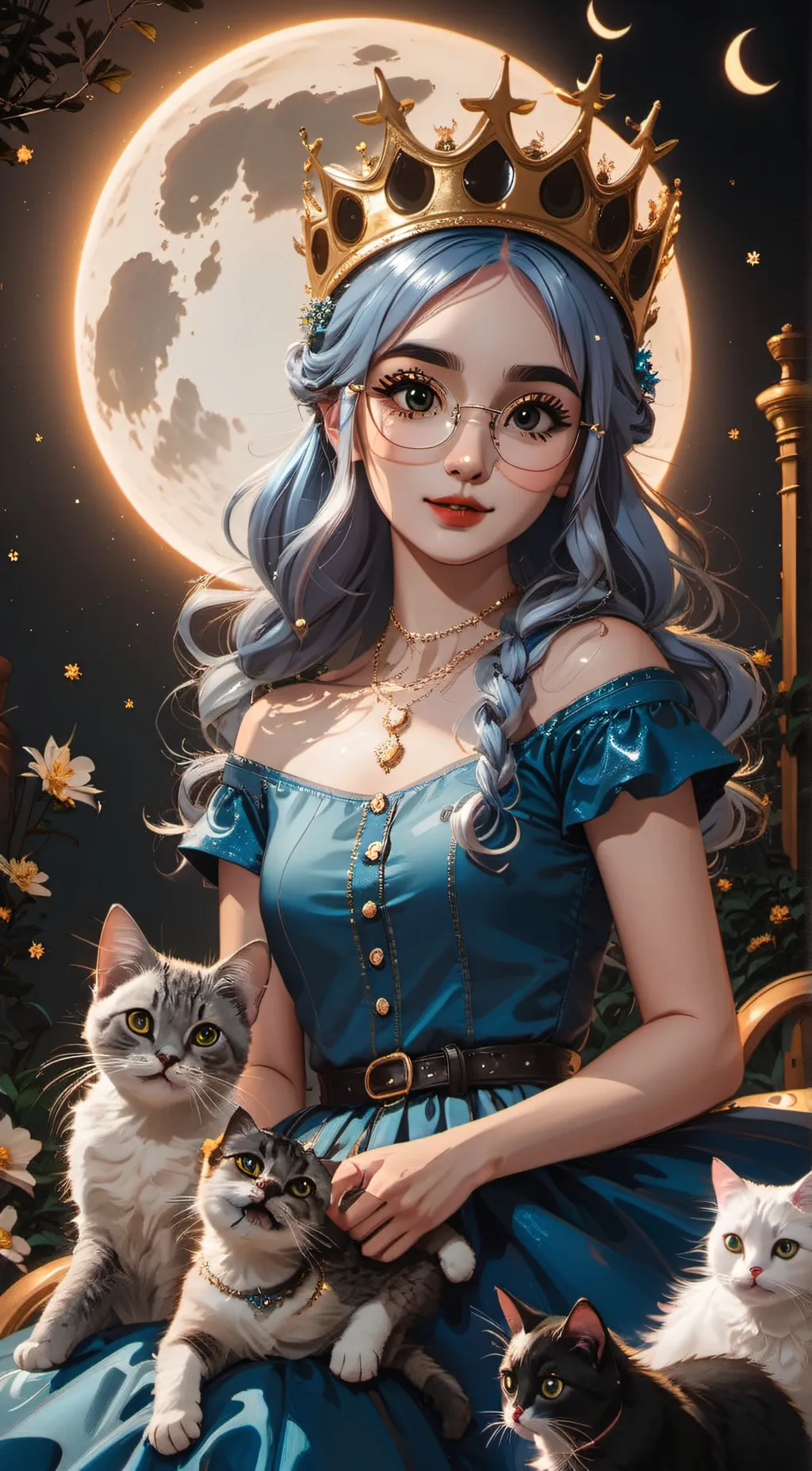 ai character: Luna background