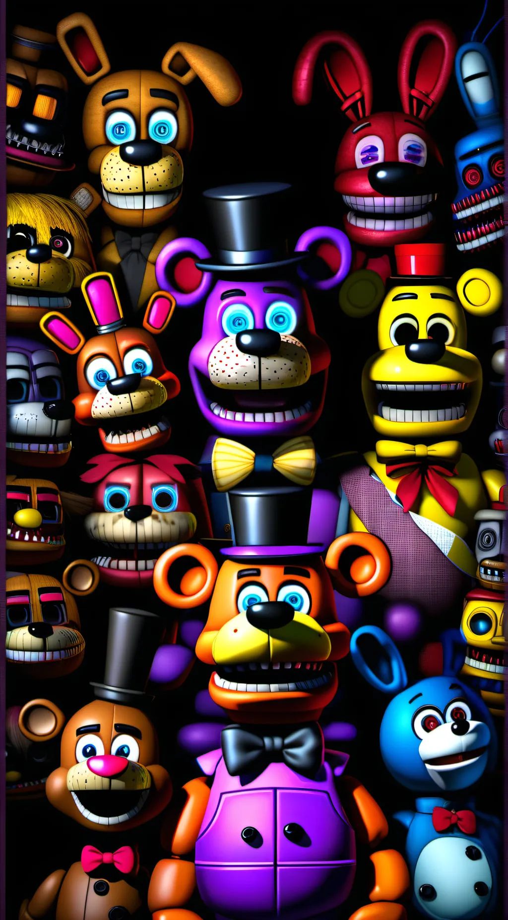 ai character: all fnaf character background