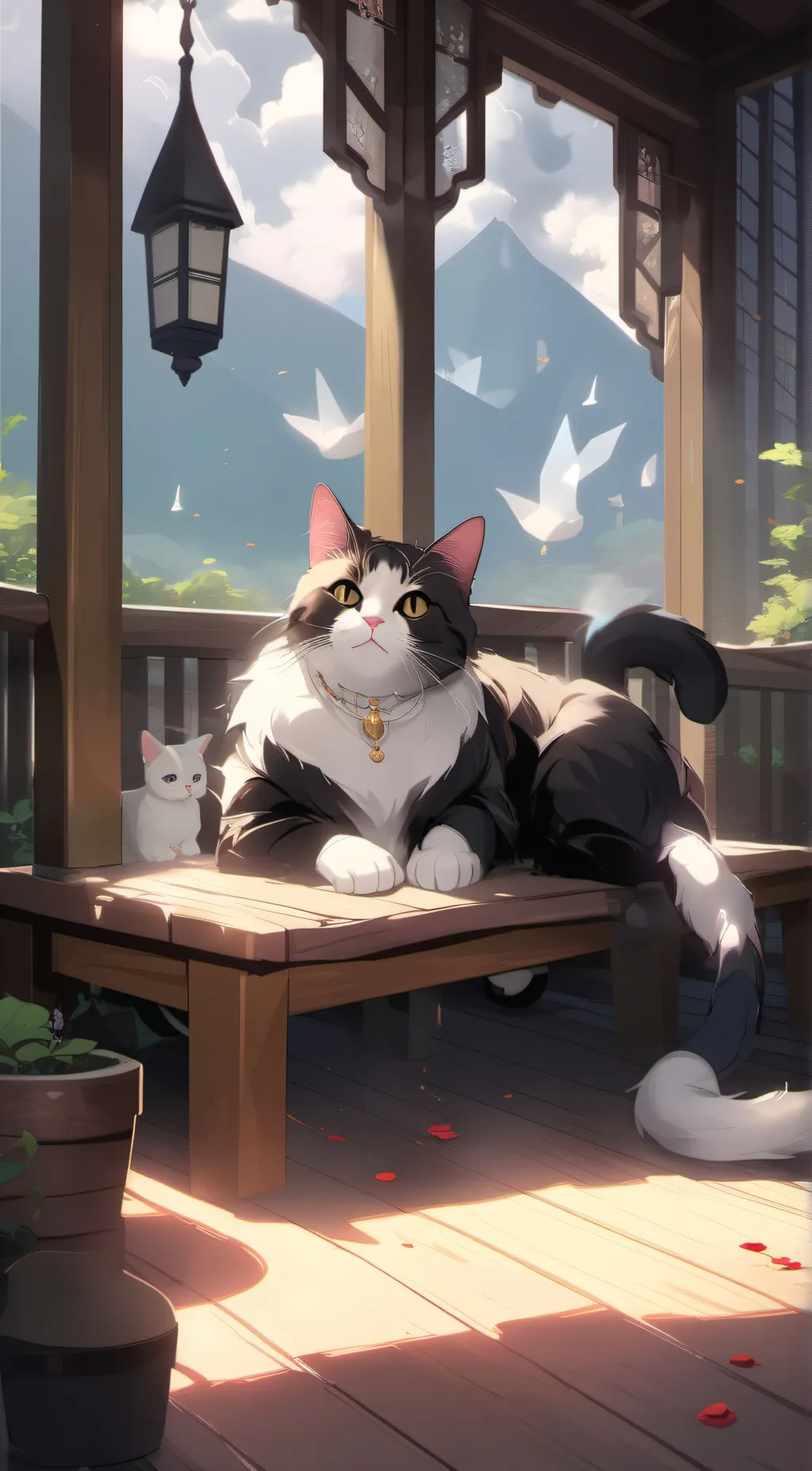 ai character: Meow background