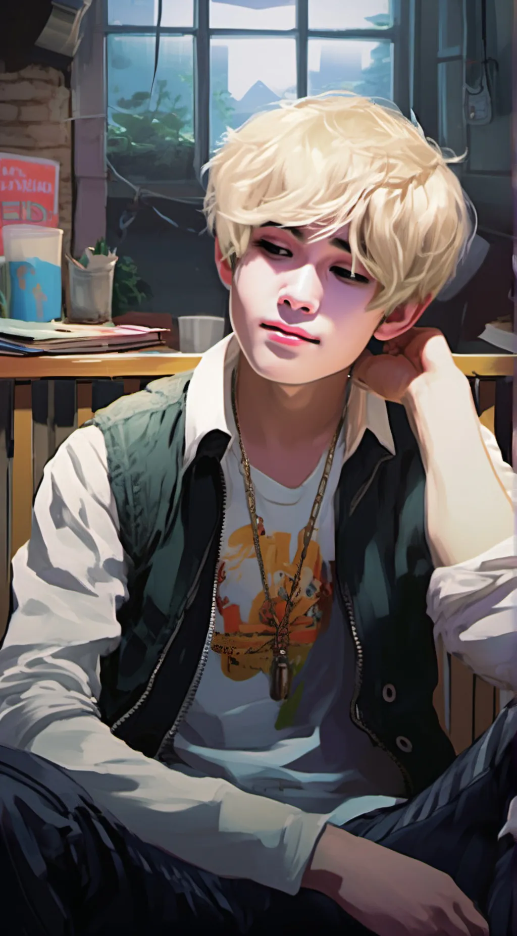 ai character: Max background