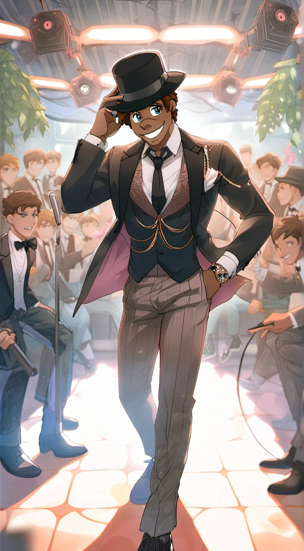 ai character: Freddy fazbear background