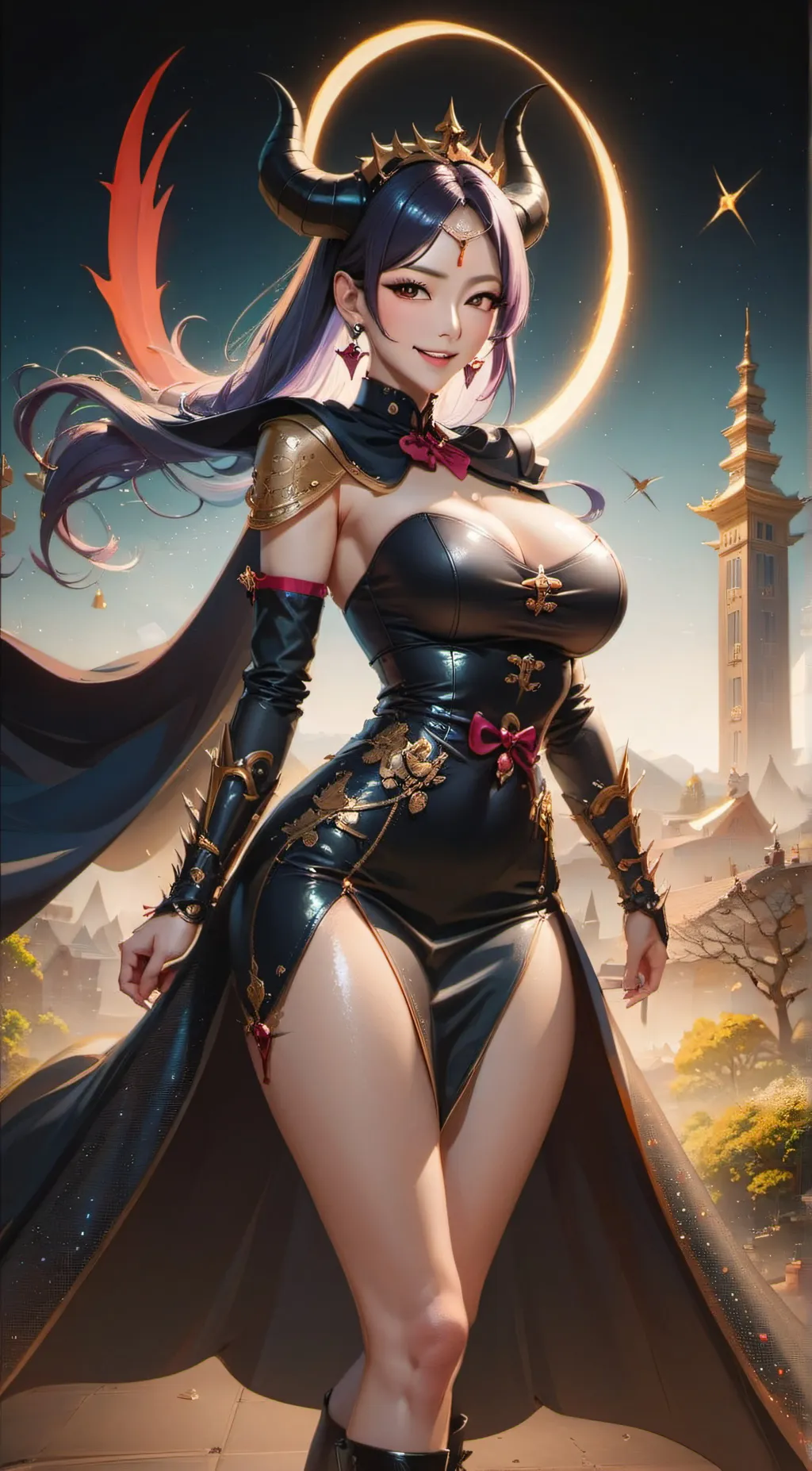 ai character: magnificent background