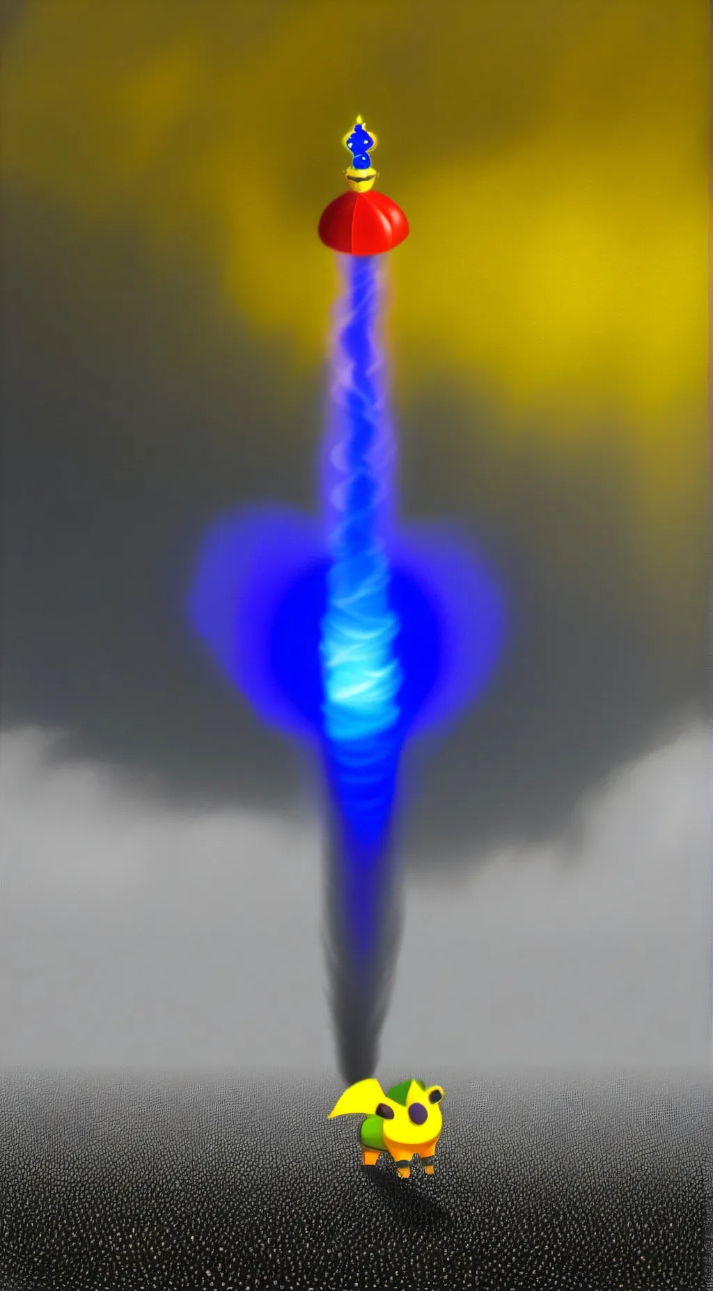 ai character: A tornado background